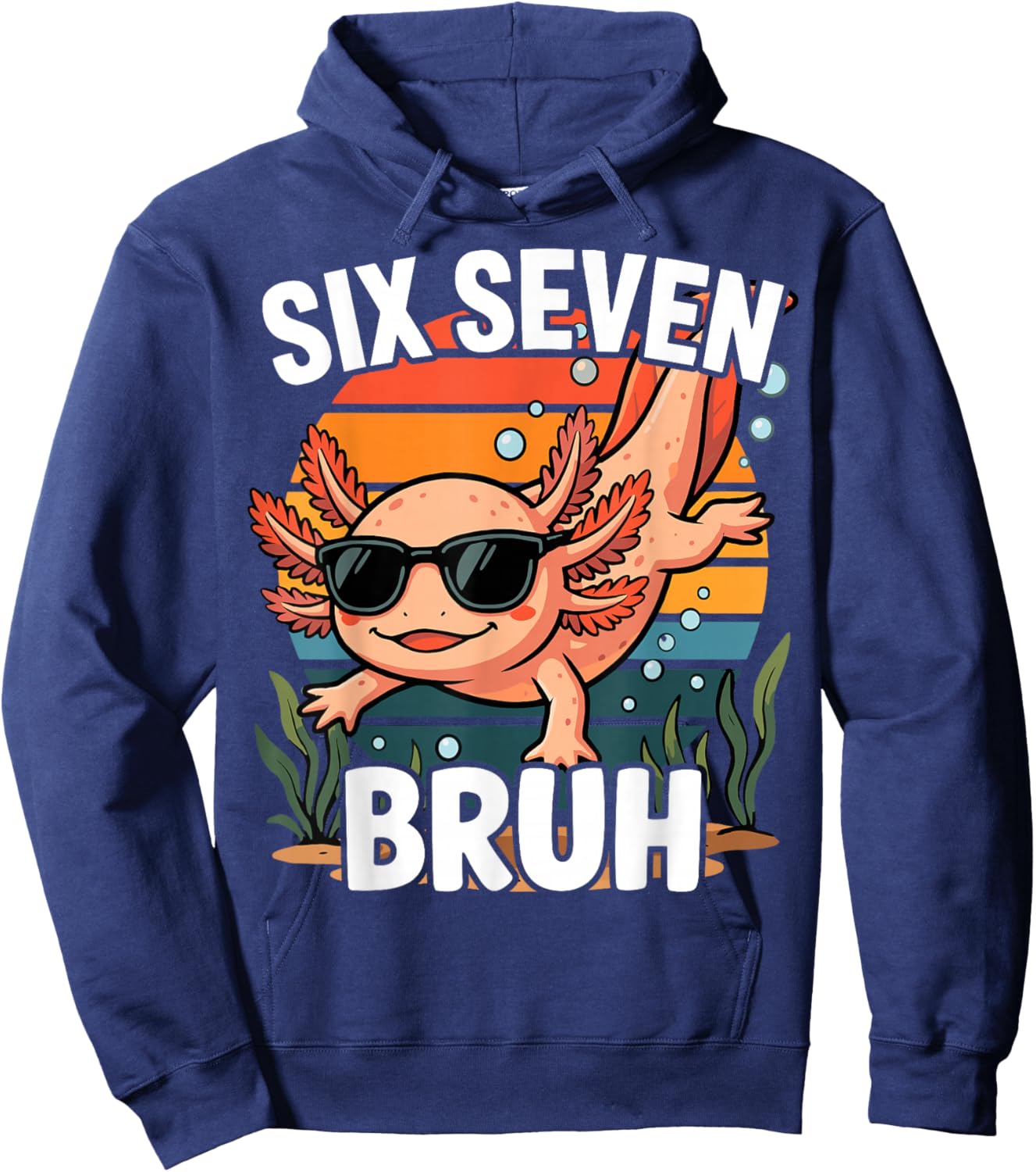Bruh 67 Axolotl Six Seven Hoodie - Hoodie | Navy
