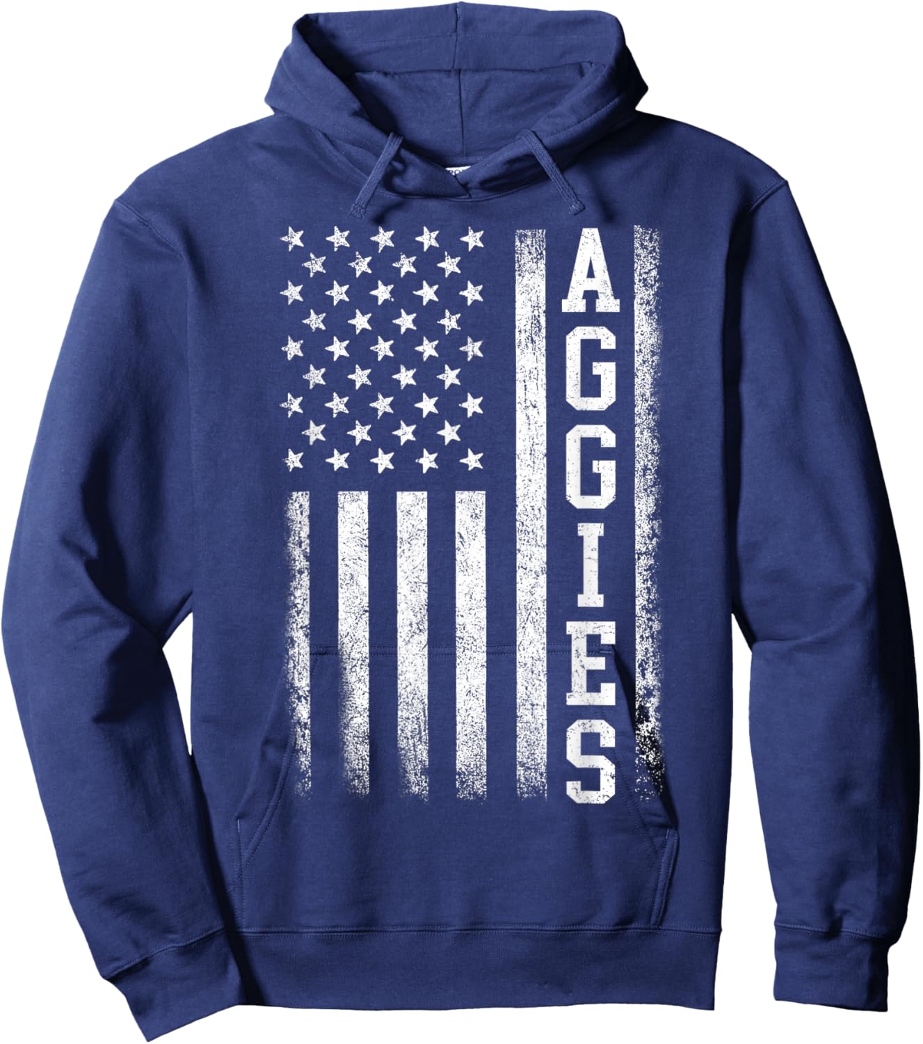 Vintage Aggies Retro Style 70s 80s First Name Men Women Kids Hoodie - Hoodie | Navy