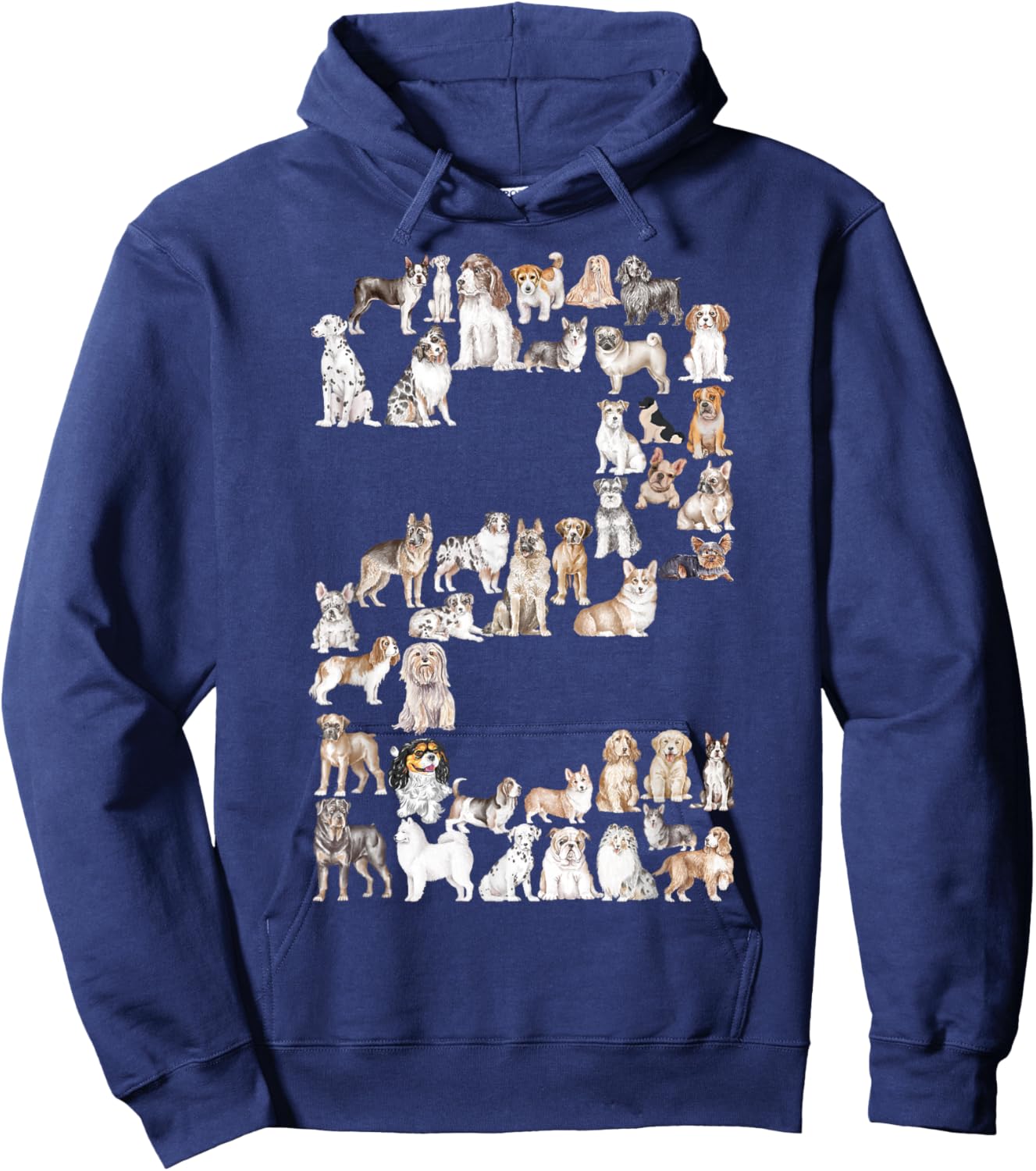 2nd Birthday Toddler Boys Kids Girls Dog Lovers 2 Year Old Hoodie - Hoodie | Navy