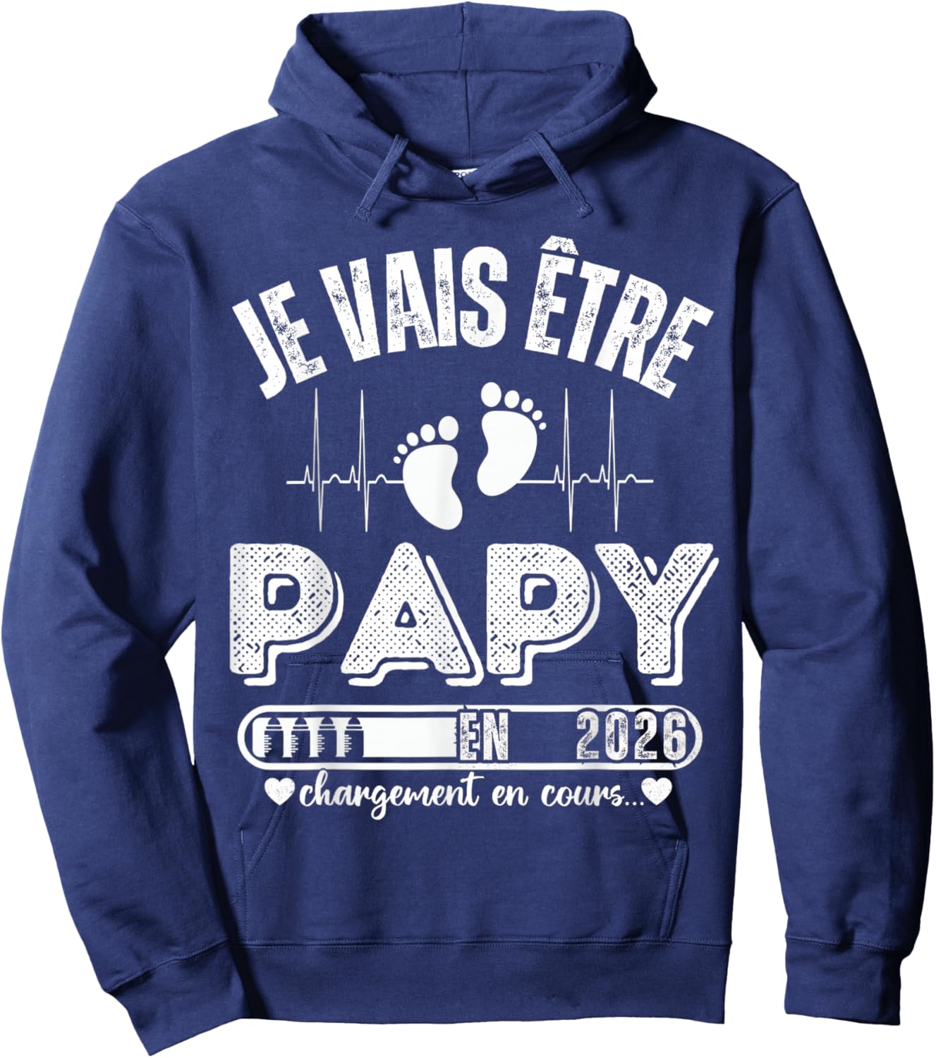 Je Vais Être Papy en 2026 Annonce Grossesse Originale Hoodie - Hoodie | Navy
