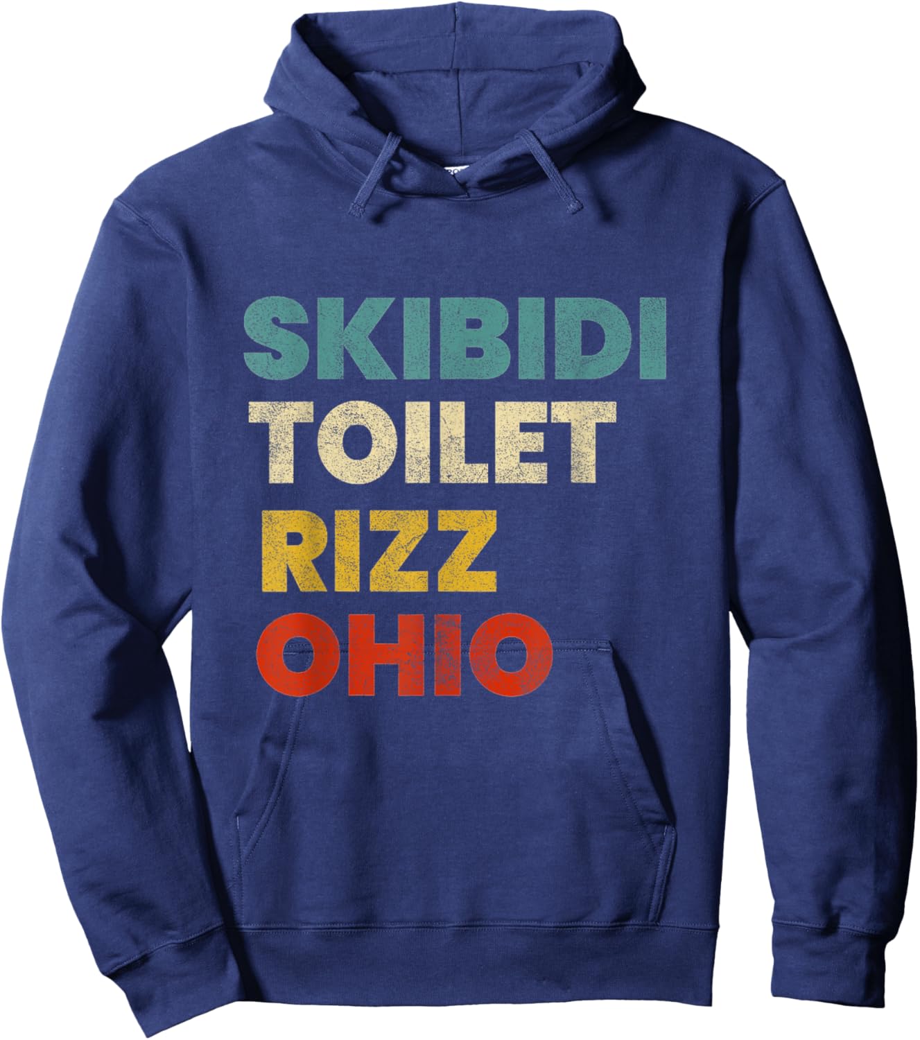 Skibidi Toilet Rizz Ohio Hoodie - Hoodie | Navy