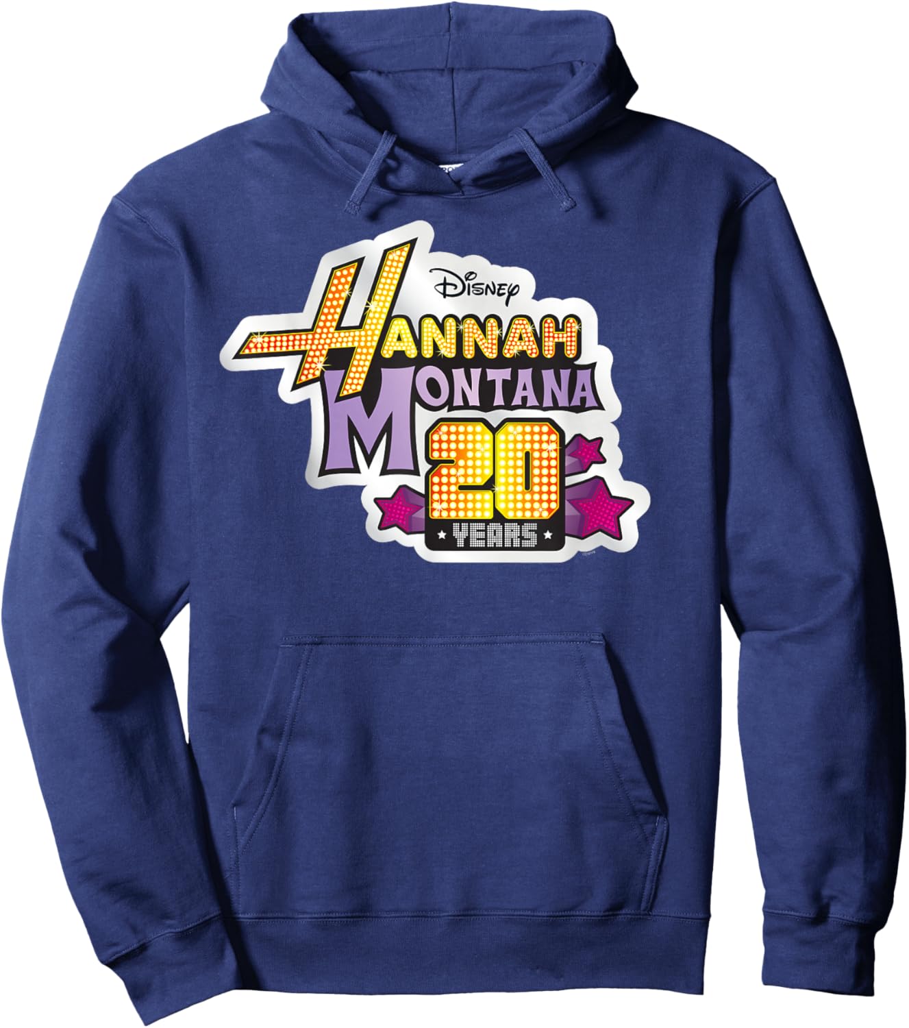 Disney Hannah Montana 20th Anniversary Official Logo Hoodie - Hoodie | Navy