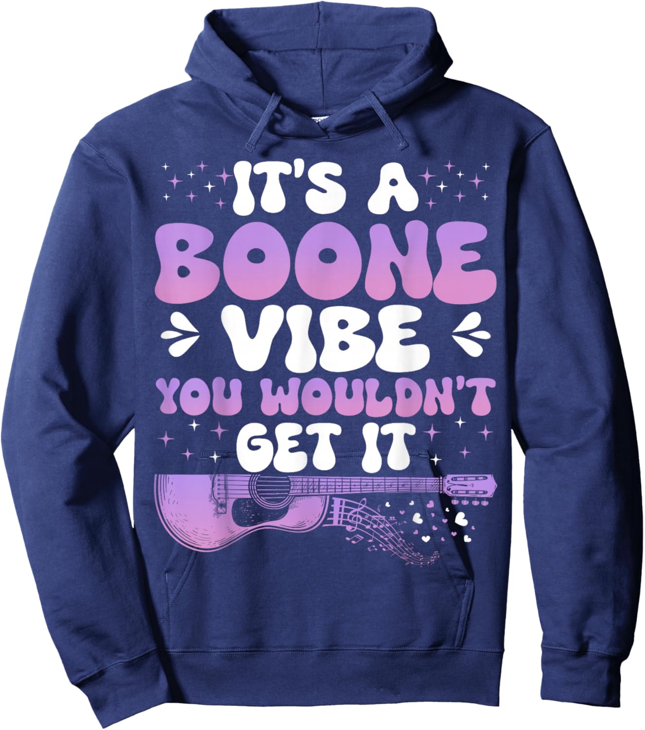 It's A Boone Vibe You Wouldn't Get It Groovy 80's Hoodie - Hoodie | Navy