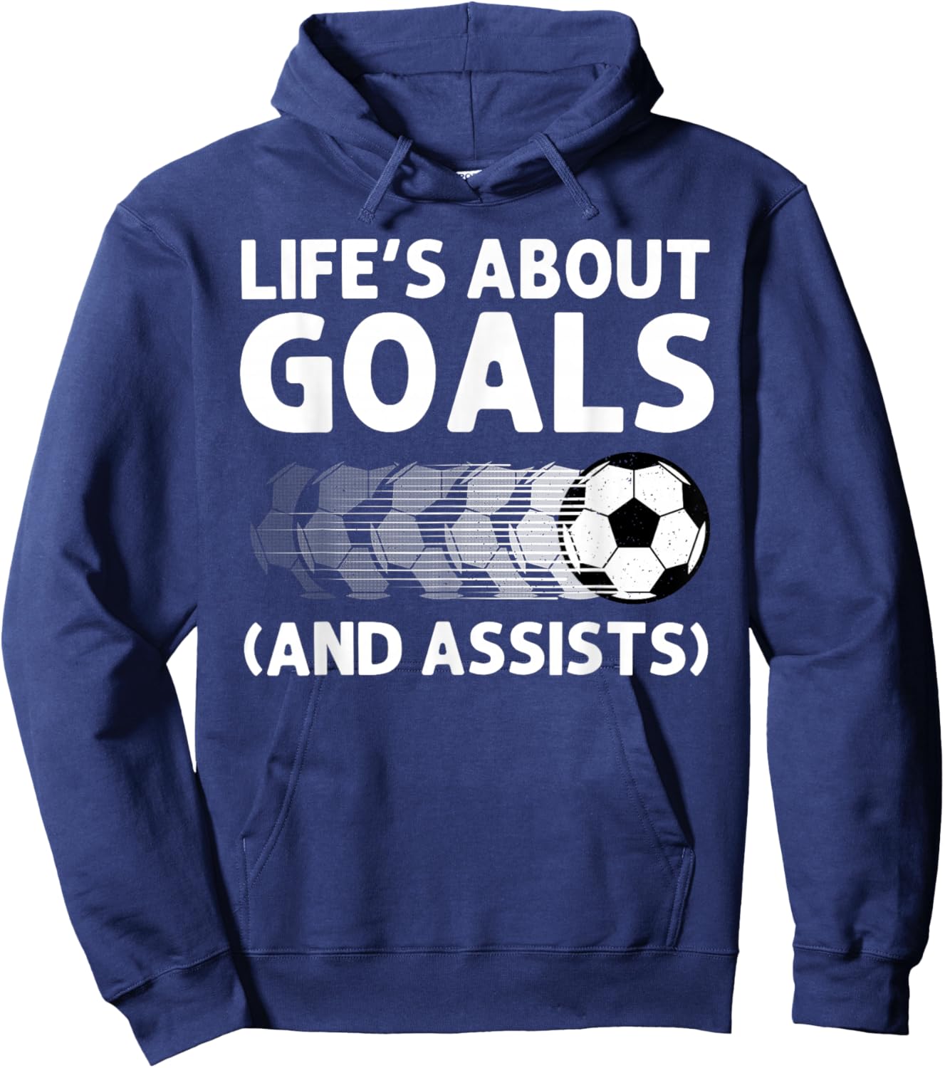 Funny Soccer Art For Boys Girls Men Women Gag Soccer Player Hoodie - Hoodie | Navy