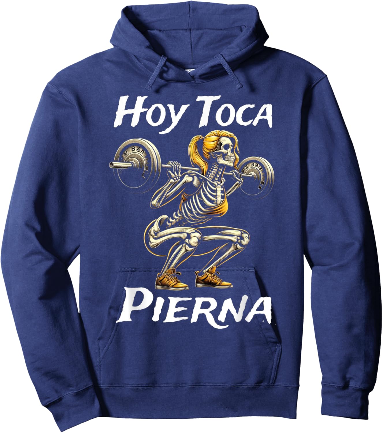 Calacas Chidas Gym | Mexican Sayings Funny Sarcasm Slang Hoodie - Hoodie | Navy