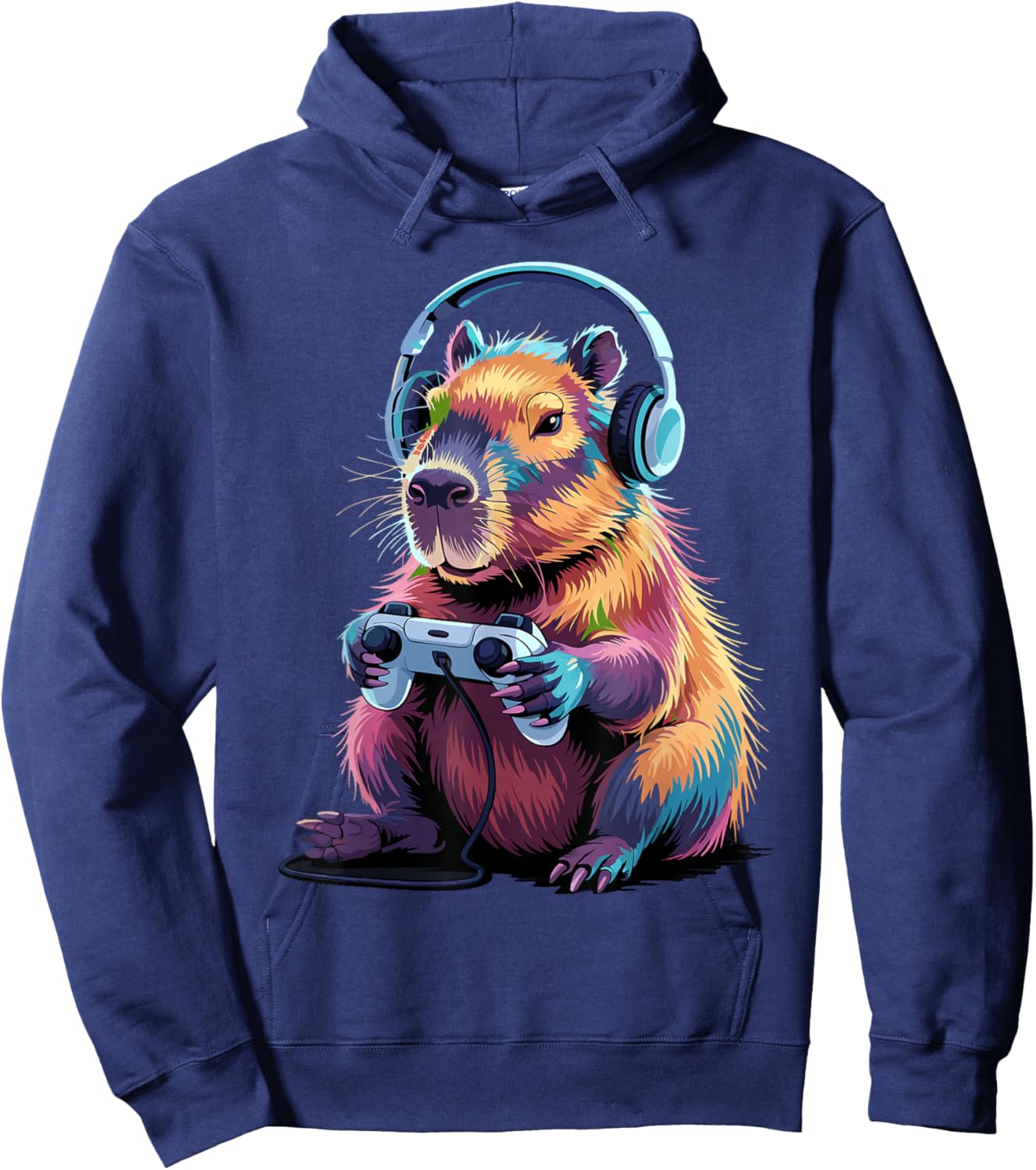 Lustiges Capybara Gamers Tierspiel für Jungen und Mädchen Hoodie - Hoodie | Navy