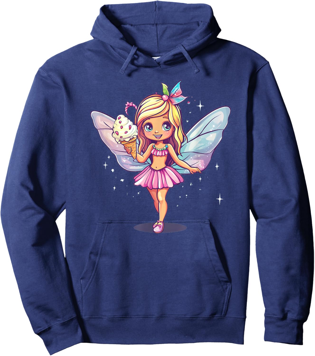 Eine süße Fee mit Eis für eine schöne Note Hoodie - Hoodie | Navy