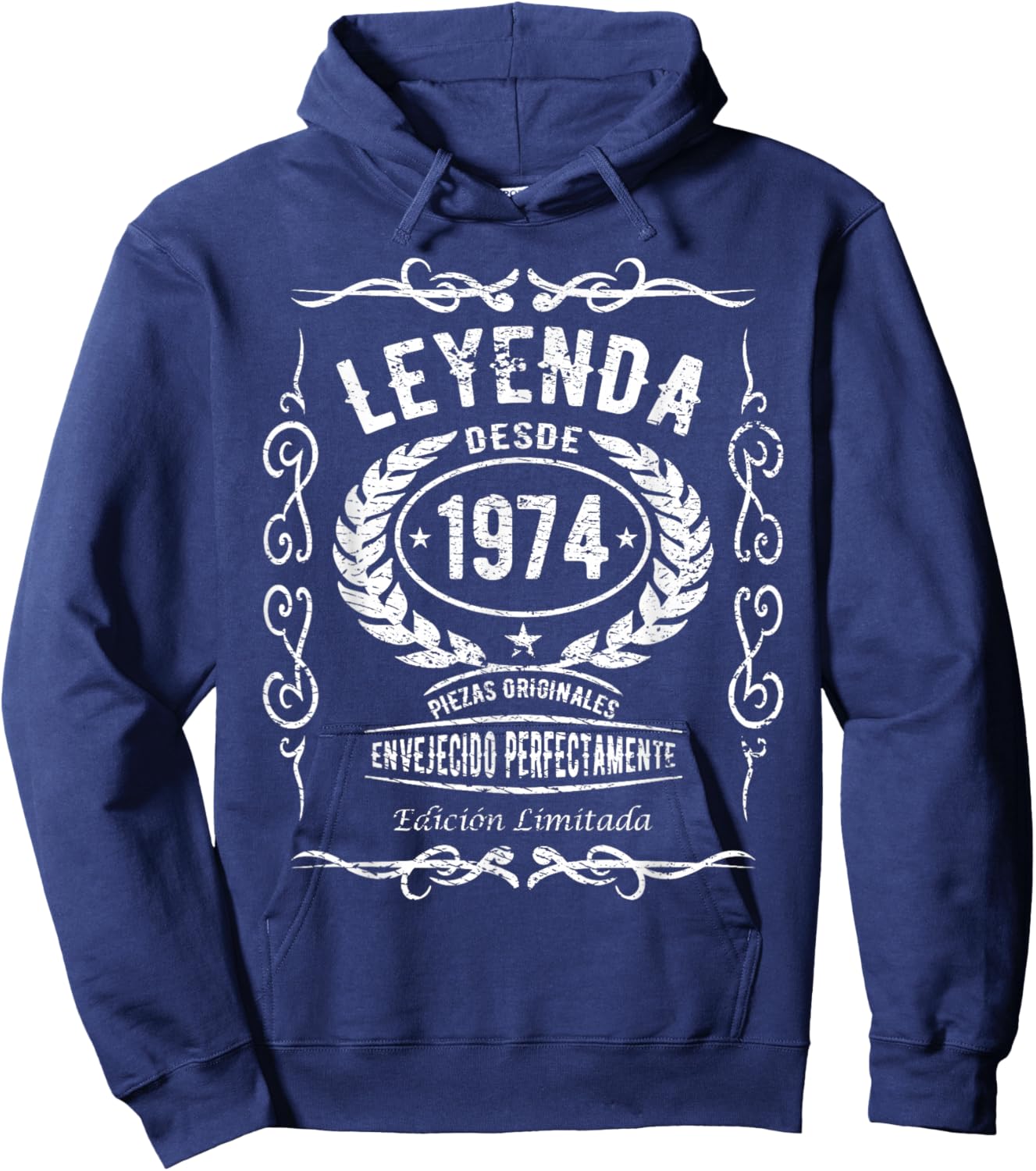Divertido 1974 50 cumpleaños 50 años hombre mujer Hoodie - Hoodie | Navy