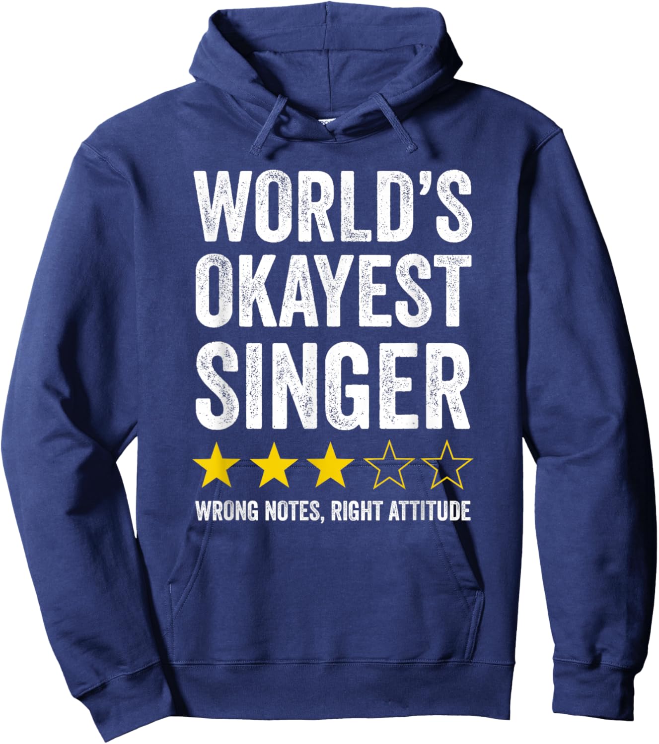 Funny Singer World's Okayest Singer Vocal Humor Hoodie - Hoodie | Navy