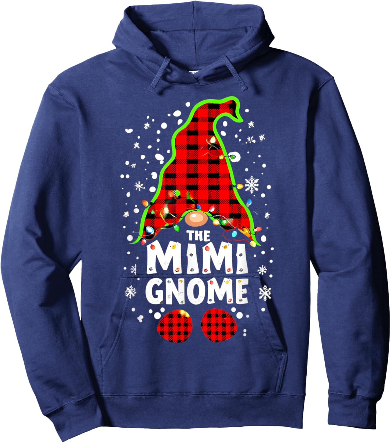 The Mimi Gnome Matching Family Christmas Outfit Group Xmas Hoodie - Hoodie | Navy