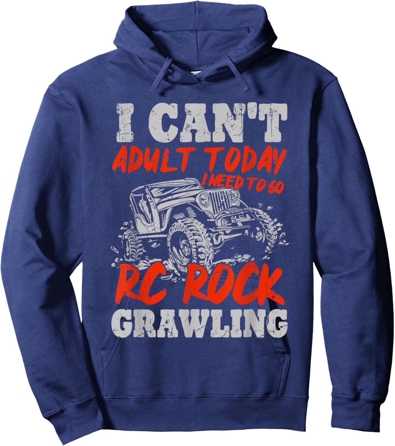Rock Crawling RC Crawler RC Rock Crawling Shirt Funny Gift Hoodie - Hoodie | Navy