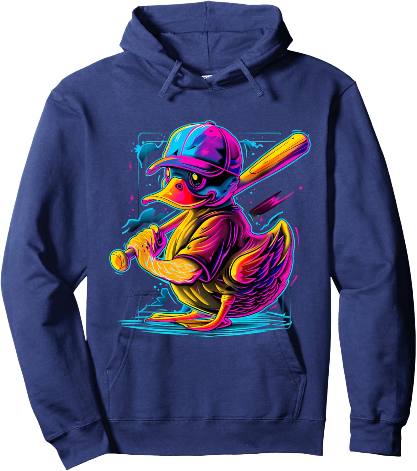 Rubber Duck Baseball Player Rubber Duck Lover Rubber Duckie Hoodie - Hoodie | Navy