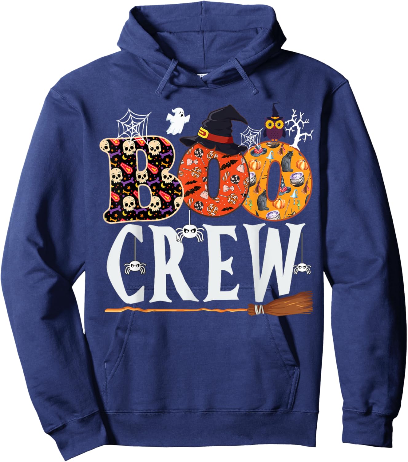 Halloween Boo Crew Shirt Funny Men Women Kids Hoodie - Hoodie | Navy