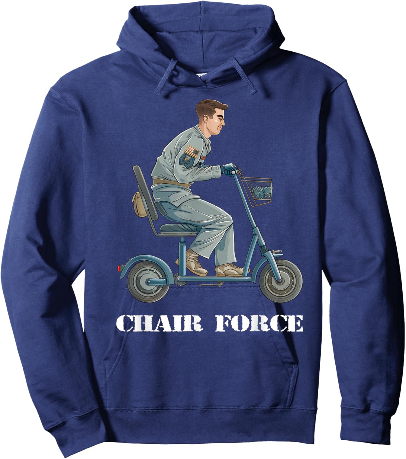 Funny Chair Force One US Military Veteran Airman Air Gifts Hoodie - Hoodie | Navy