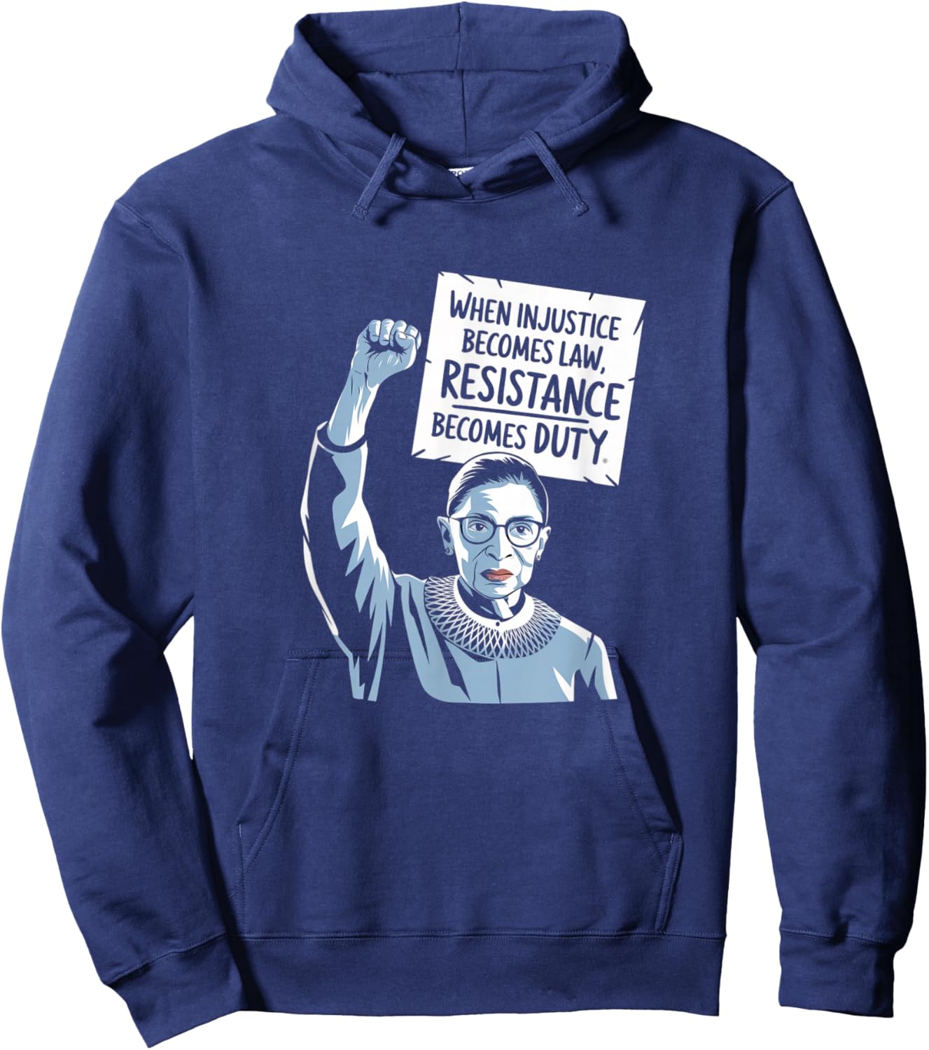 When Injustice Becomes Law Resistance Becomes Duty Hoodie - Hoodie | Navy