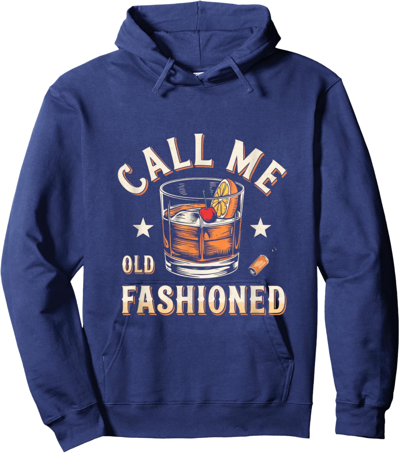 Call Me Old Fashioned - Classic Drinks Bar Attire Hoodie - Hoodie | Navy
