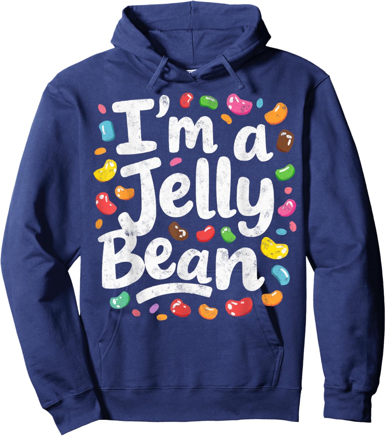 Pretend I'm a Jelly Bean Last Minute Halloween Costume Hoodie - Hoodie | Navy
