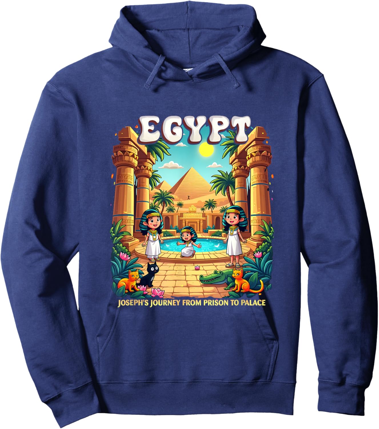 Egypt Adventure Kids VBS 2025 Camp Youth Trip Hoodie - Hoodie | Navy