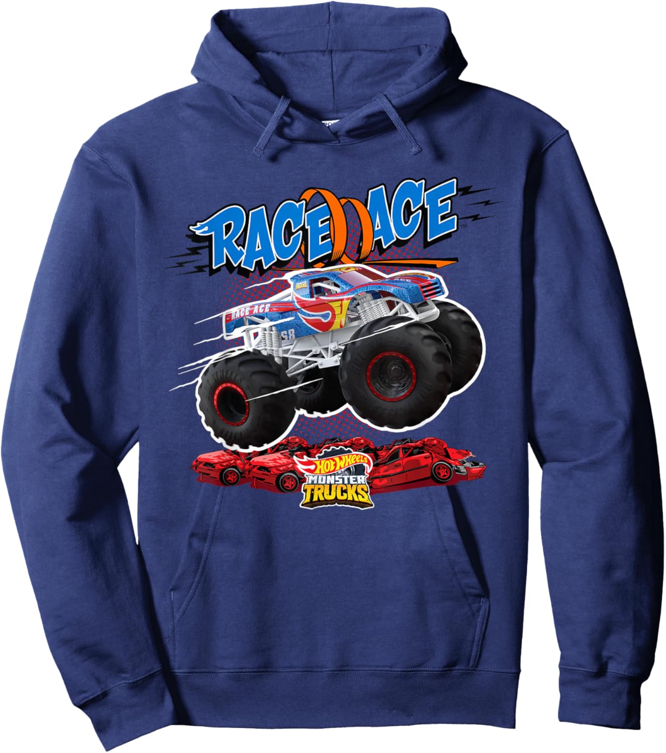 Hot Wheels Monster Trucks - Race Ace Hoodie - Hoodie | Navy