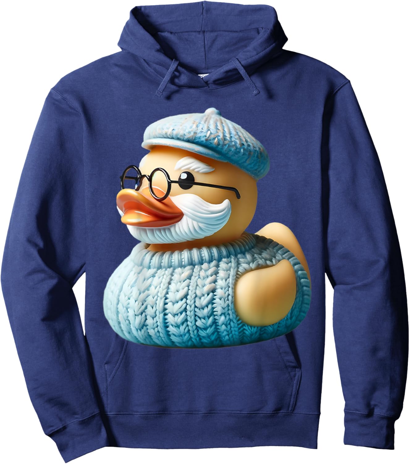 Grandpa Rubber Duck Grandfather Duckie Father's Day Hoodie - Hoodie | Navy