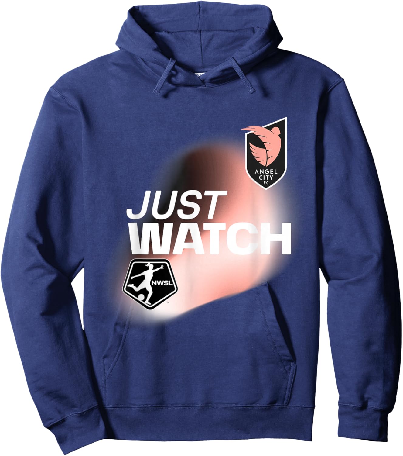 Officially Licensed Angel City FC Just Watch NWSL Hoodie - Hoodie | Navy
