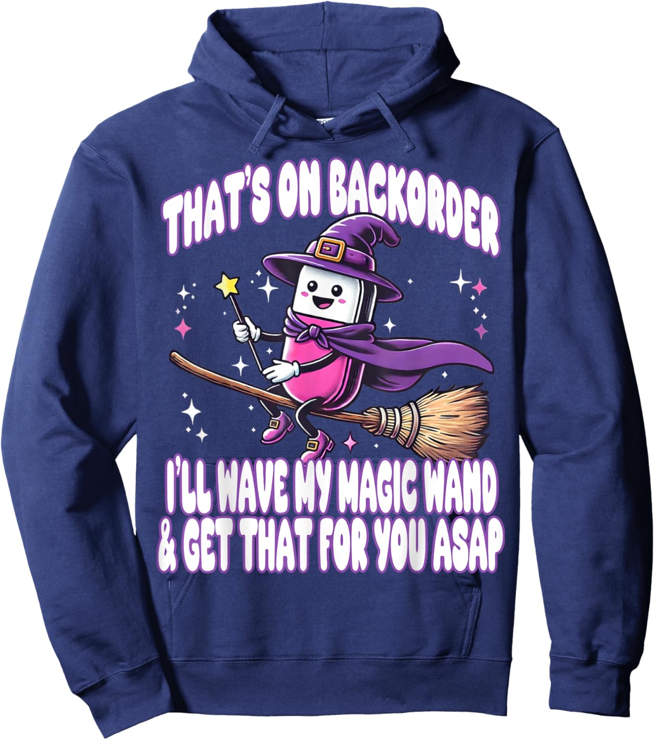 Pharmacy Halloween Pharmacist Tech Technician PharmD Funny Hoodie - Hoodie | Navy