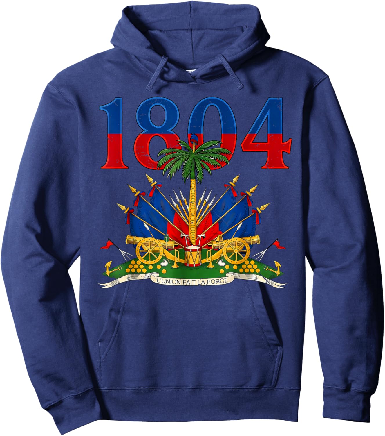Haitian Revolution 1804 Haiti Flag Independence Day Hoodie - Hoodie | Navy