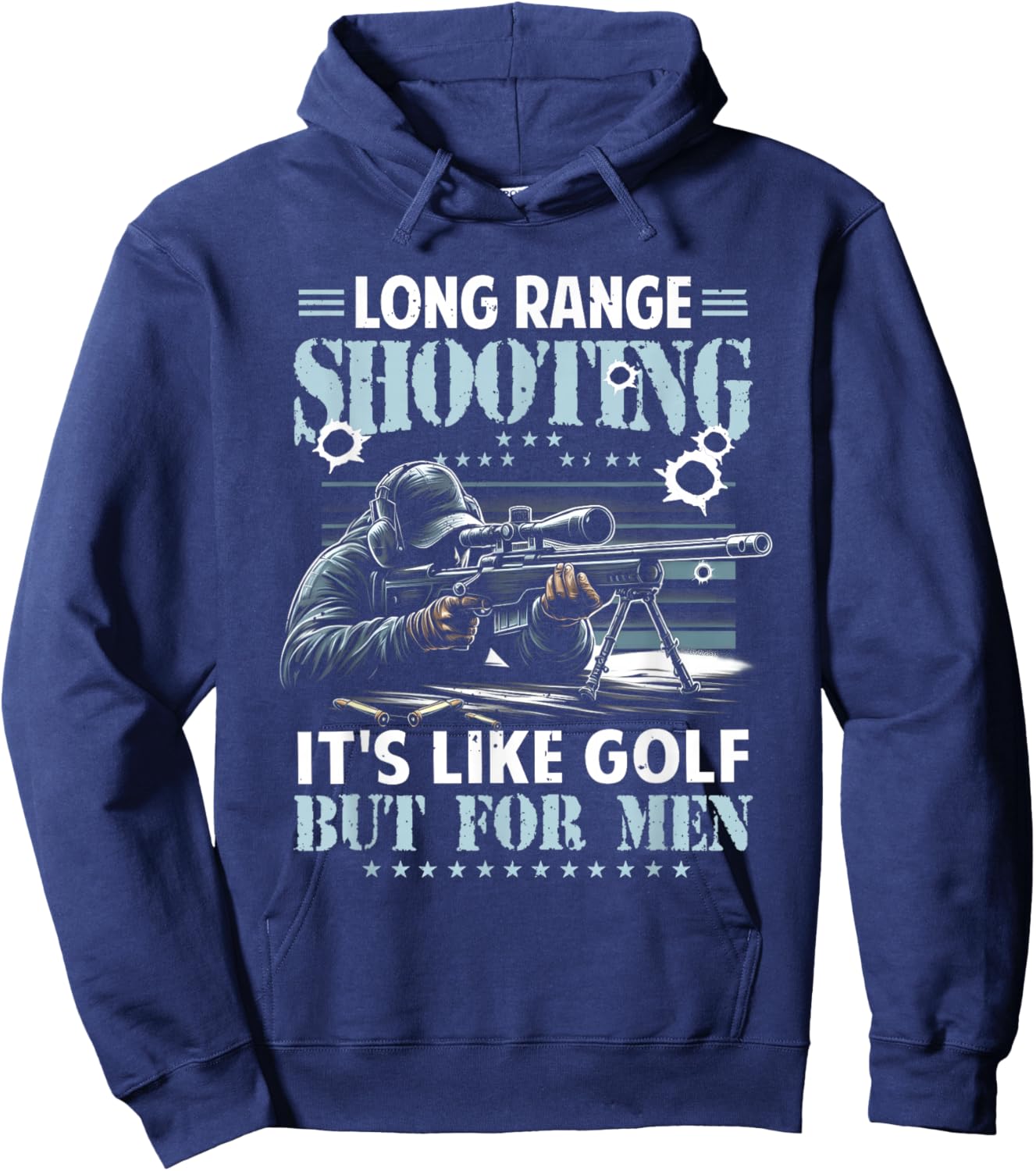 Le tir à Longue portée est comme Le Golf, mais pour Les Hommes Sniper Soldat Hoodie - Hoodie | Navy