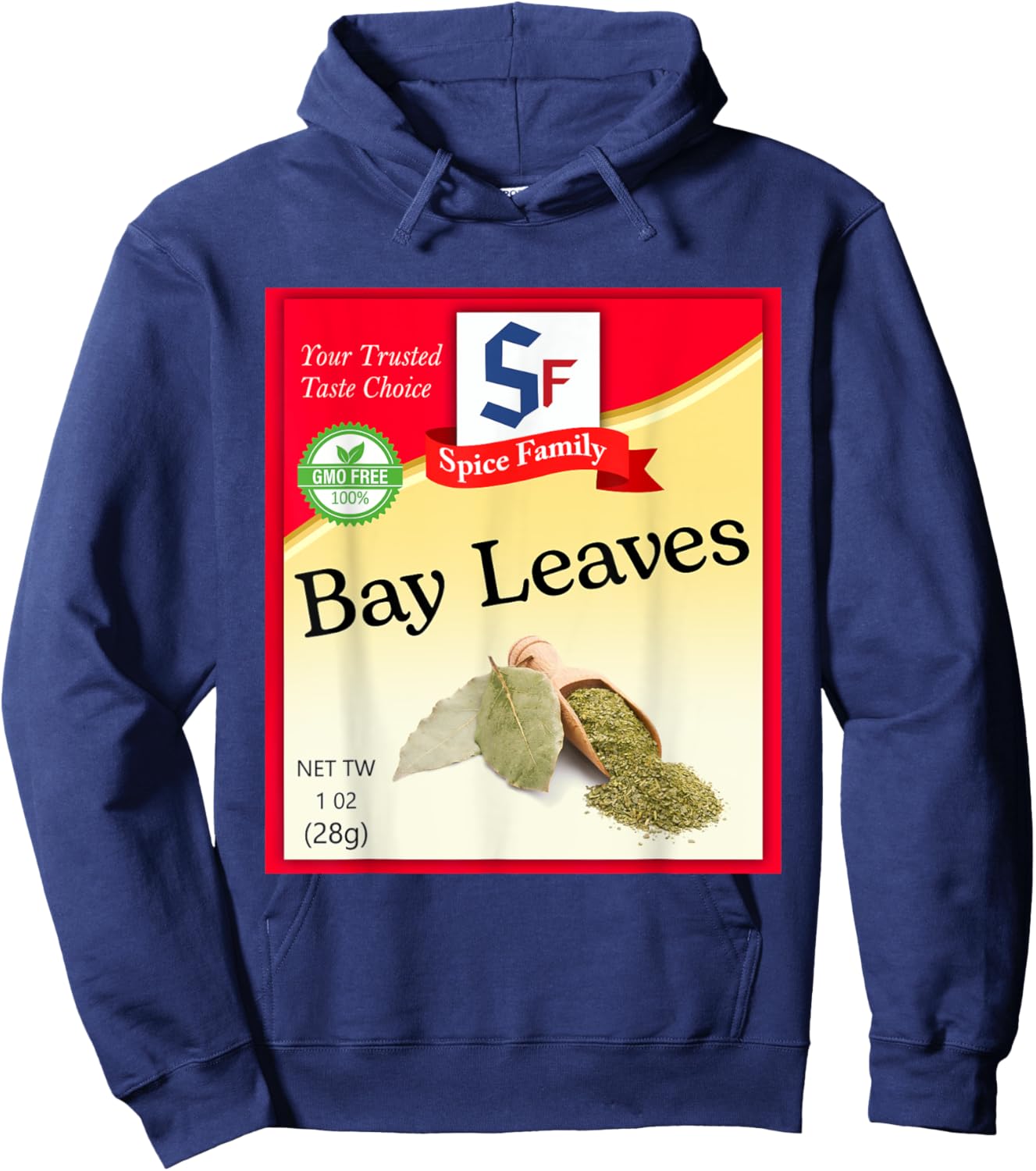 Bay Leaves Condiment Costume Holiday Spice Costumes Hoodie - Hoodie | Navy