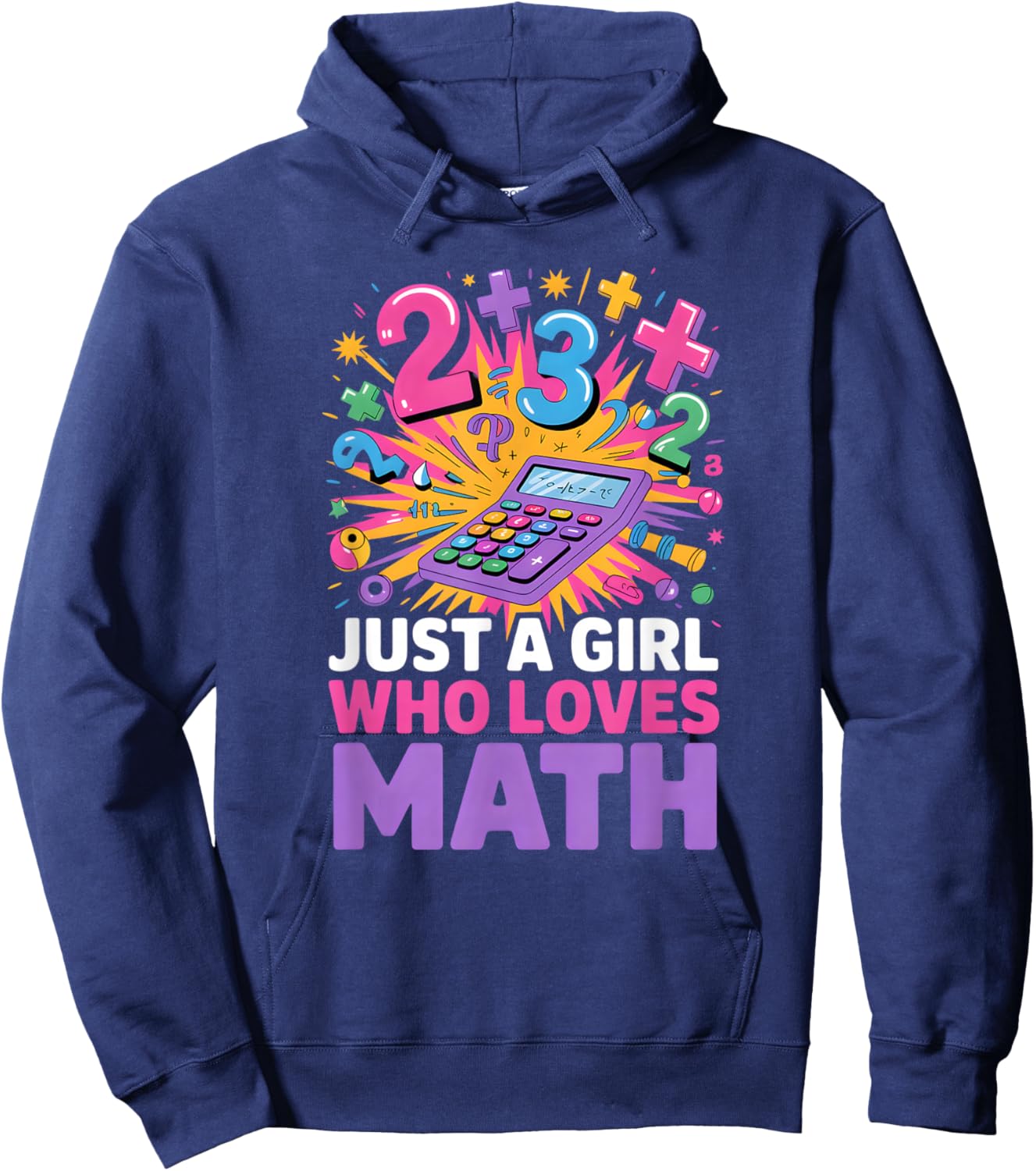 Girls Math Hoodie - Hoodie | Navy