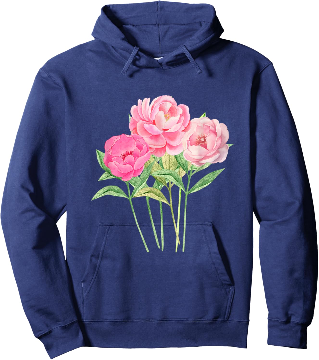 Peony Flower - Bouquet of Peonies Women and Girls Hoodie - Hoodie | Navy