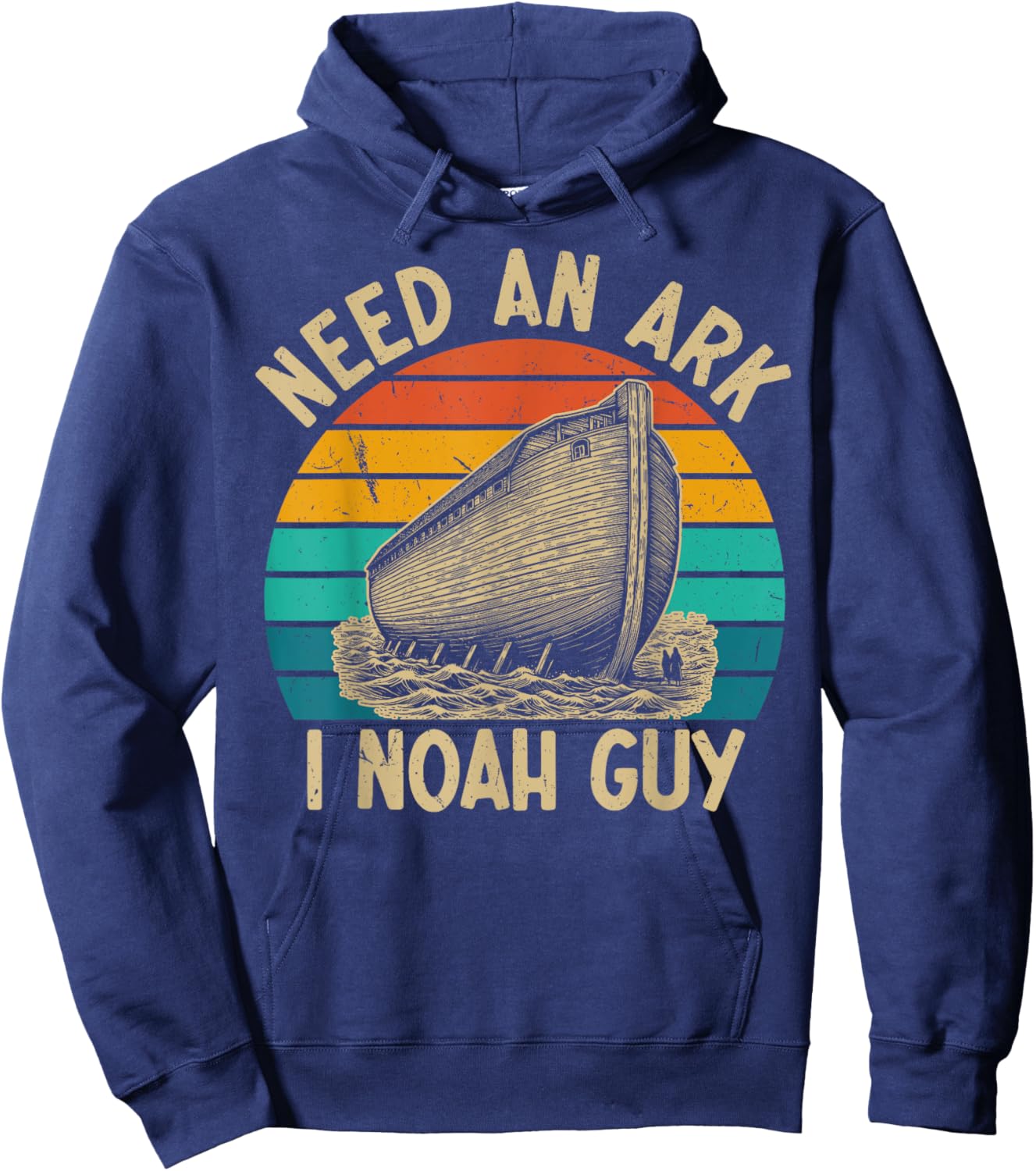 Christian Lovers Need an Ark I Noah Guy Need an Ark Noah Hoodie - Hoodie | Navy