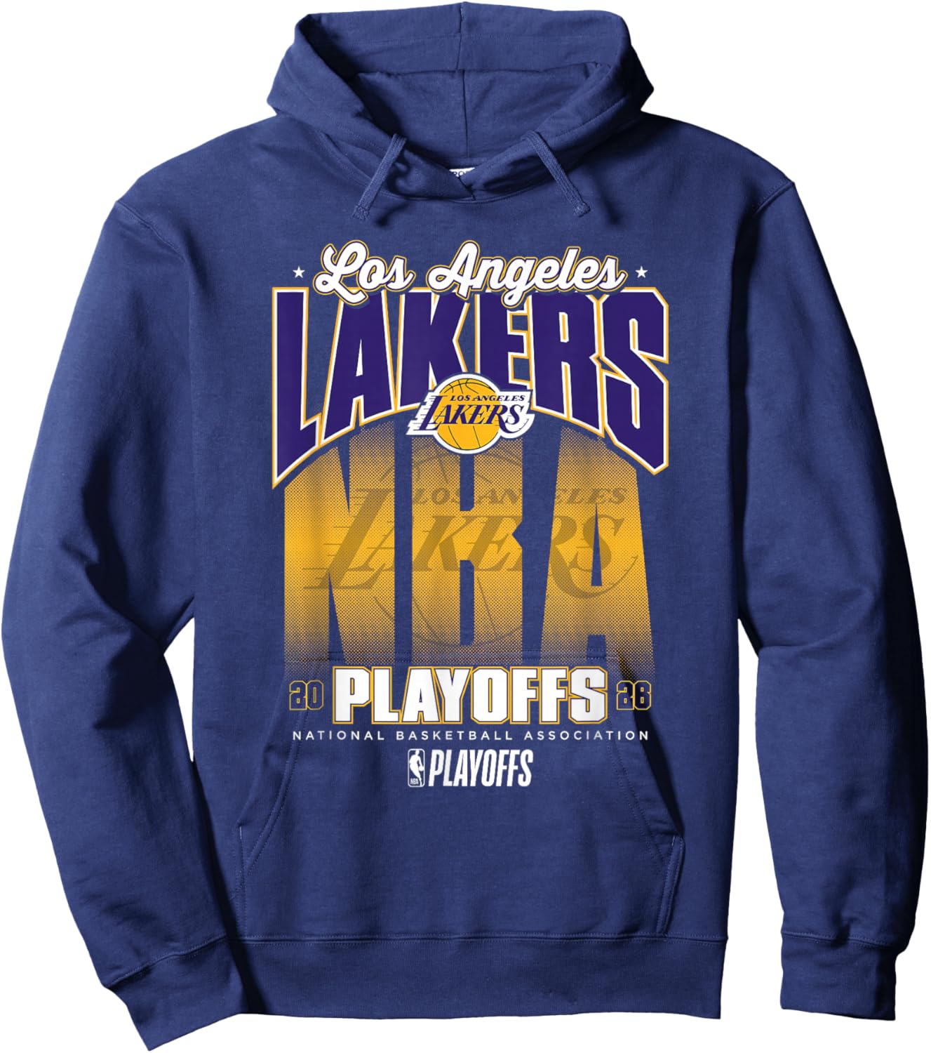 NBA Official 2026 Playoffs Los Angeles Lakers Fade Hoodie - Hoodie | Navy
