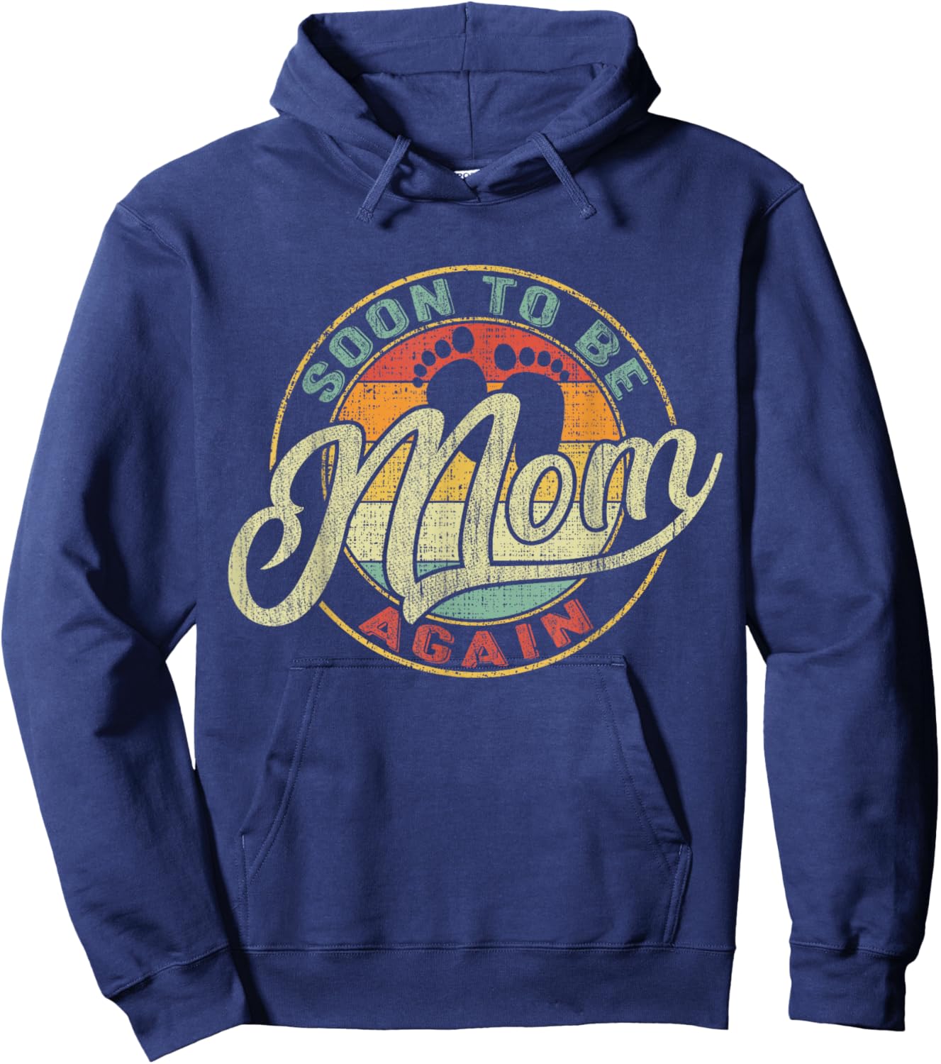 Soon to Be Mom Again Pregnancy Expecting Baby Funny Mother Hoodie - Hoodie | Navy