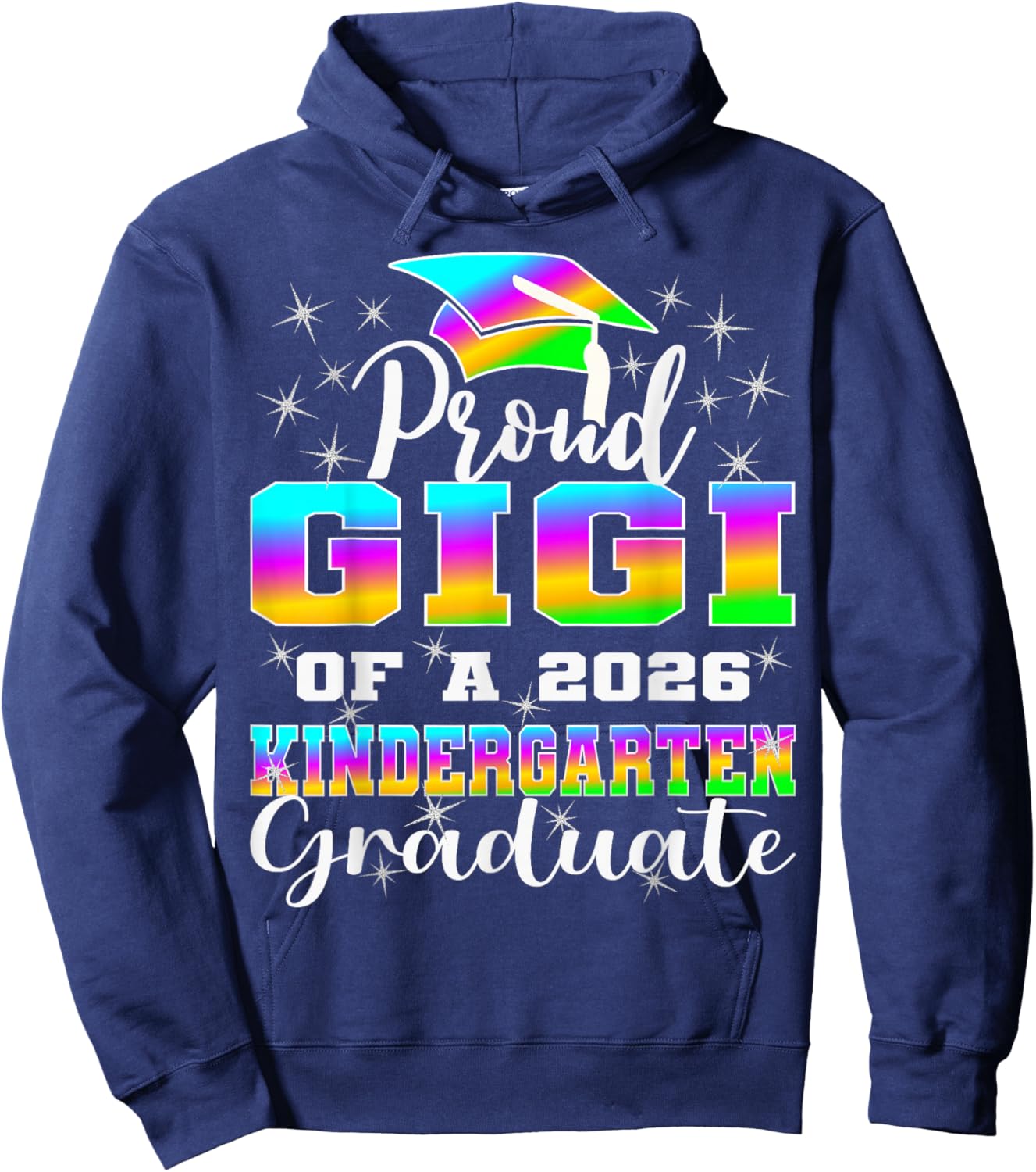 Proud Gigi of Kindergarten Graduate 2026 Graduation Gigi Hoodie - Hoodie | Navy