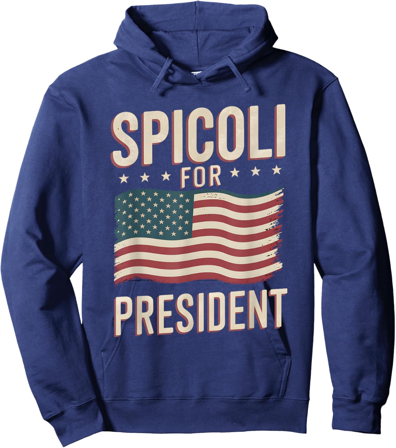 Spicoli For President American Flag Sarcastic Spicoli Fan Hoodie - Hoodie | Navy