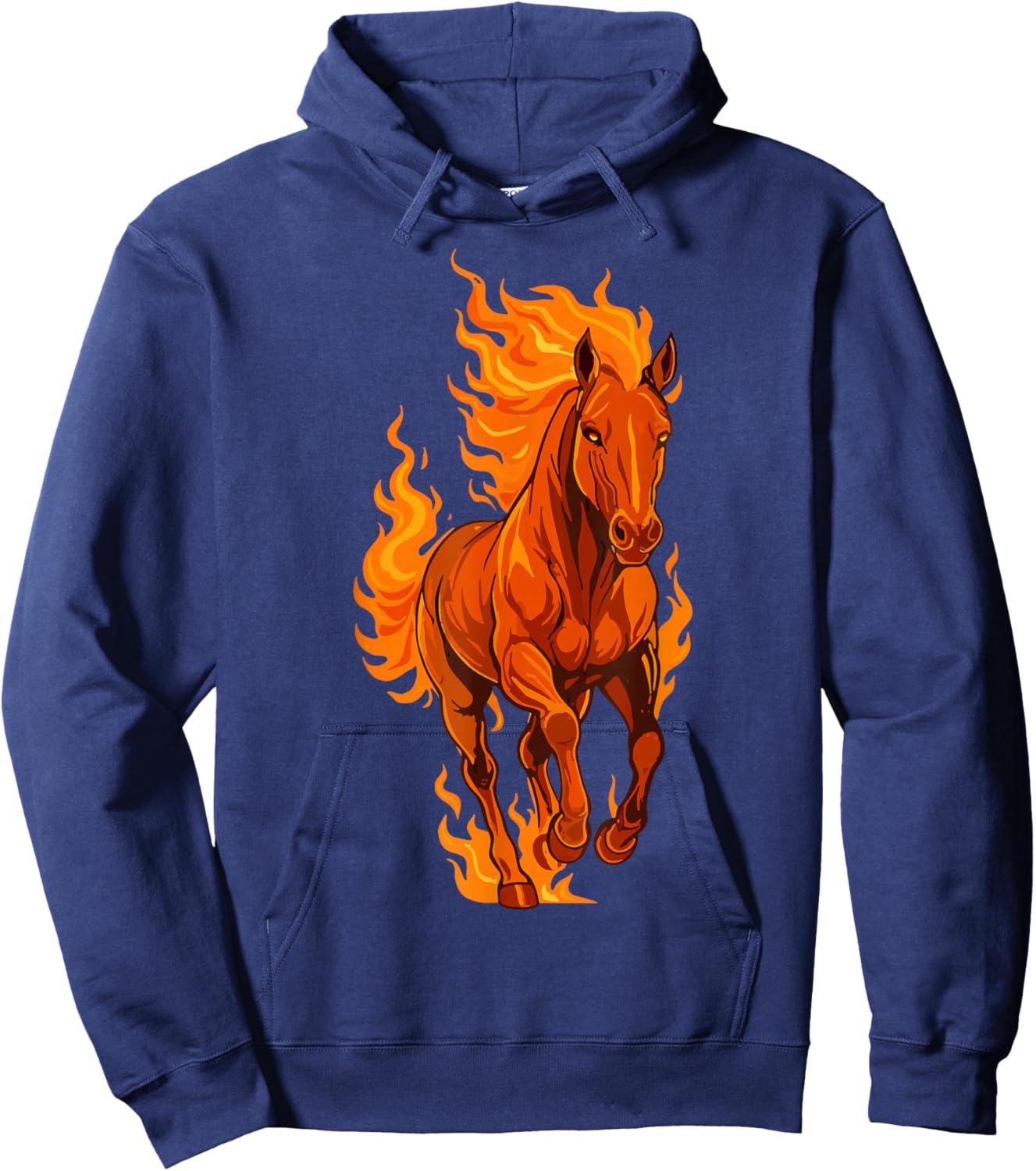 Chinese New Year Fire Horse 2026 Lunar Zodiac Festival Hoodie - Hoodie | Navy