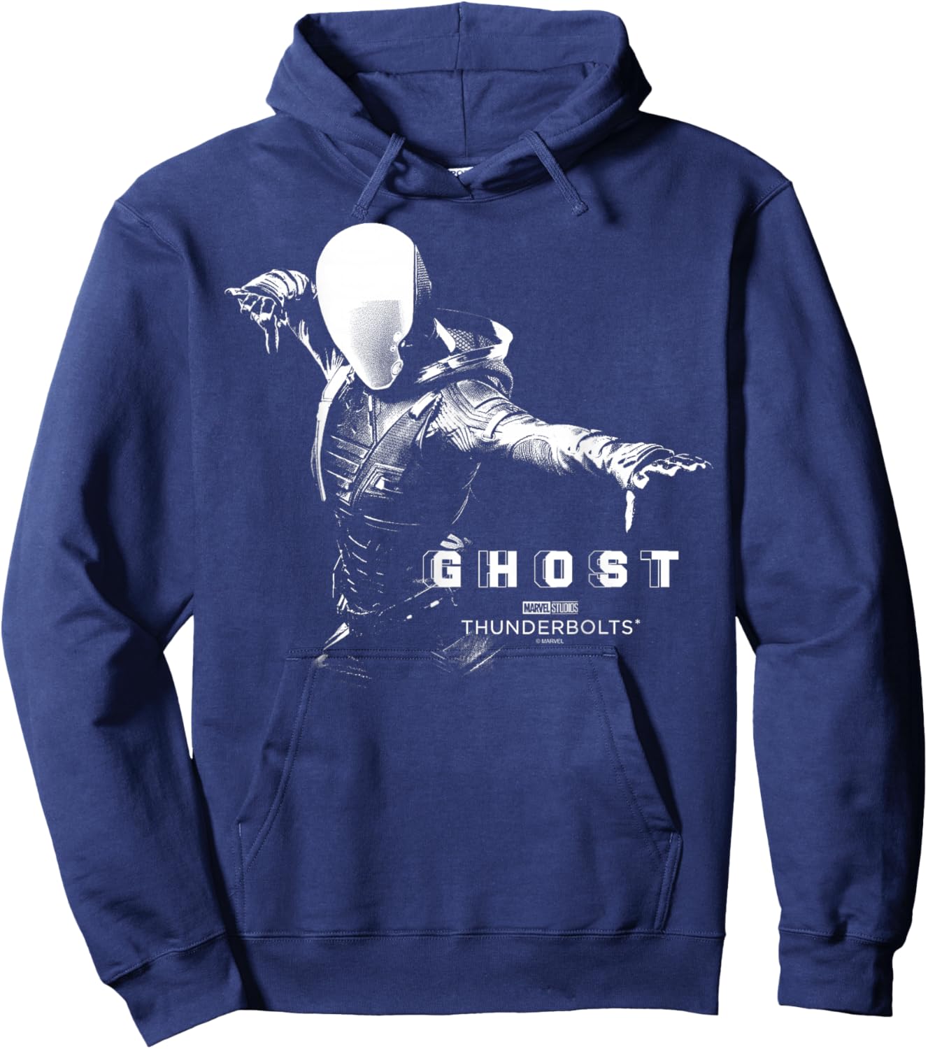 Marvel's Thunderbolts - Ghost Silhouette Hoodie - Hoodie | Navy