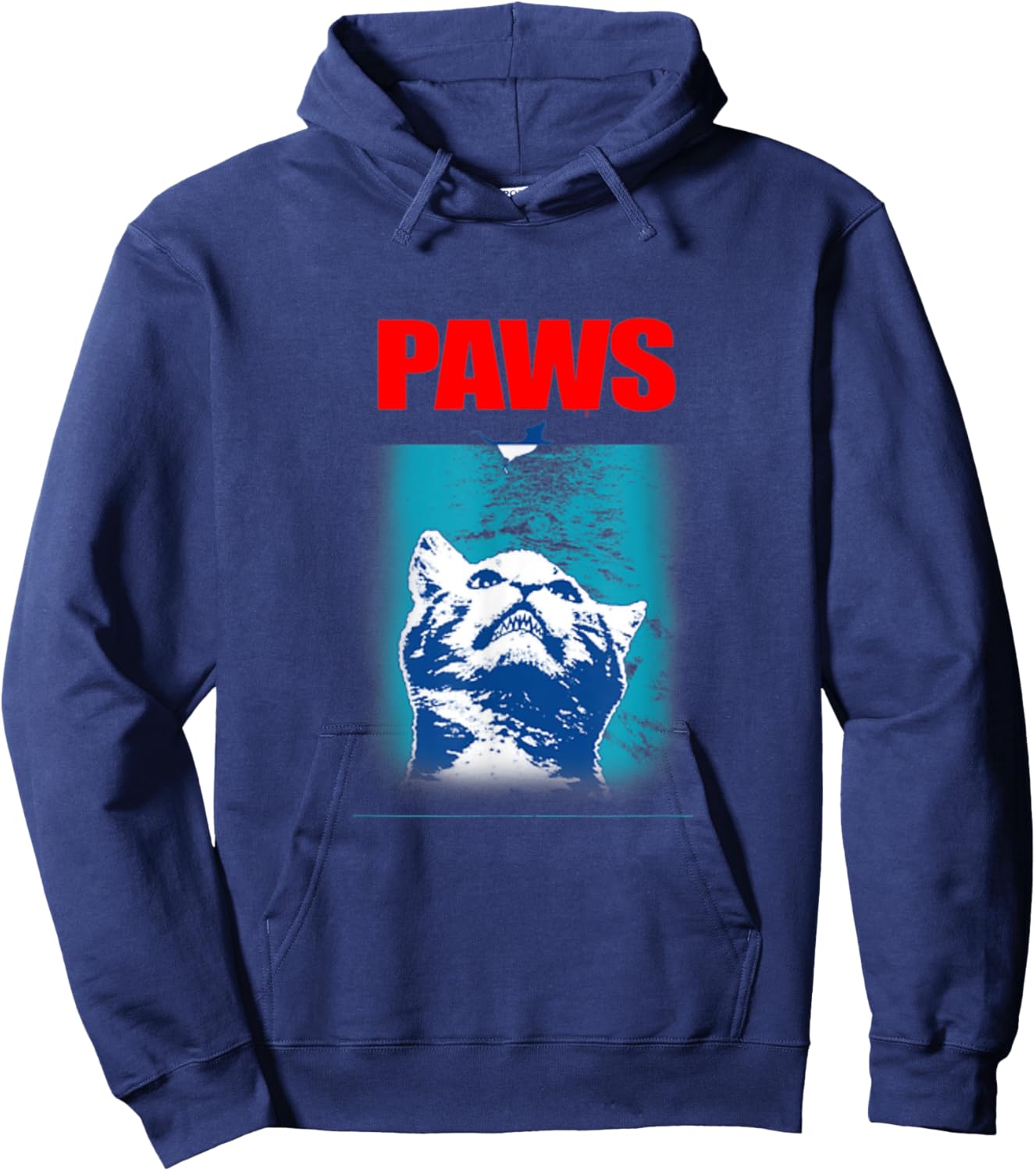 PAWS funny CAT Hoodie - Hoodie | Navy