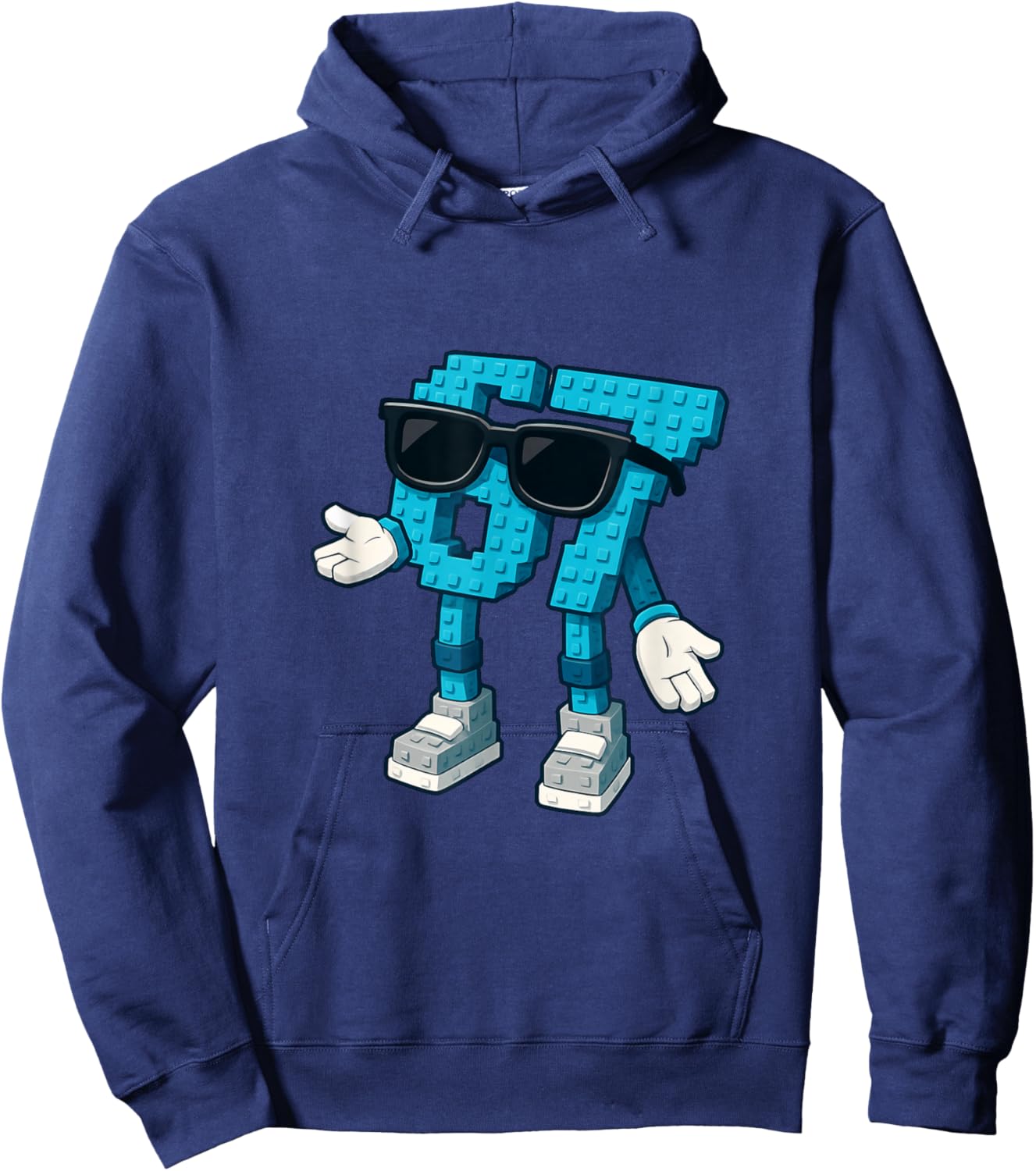 Six Seven Brainrot Funny Gaming Meme Kids Italian 67 Hoodie - Hoodie | Navy