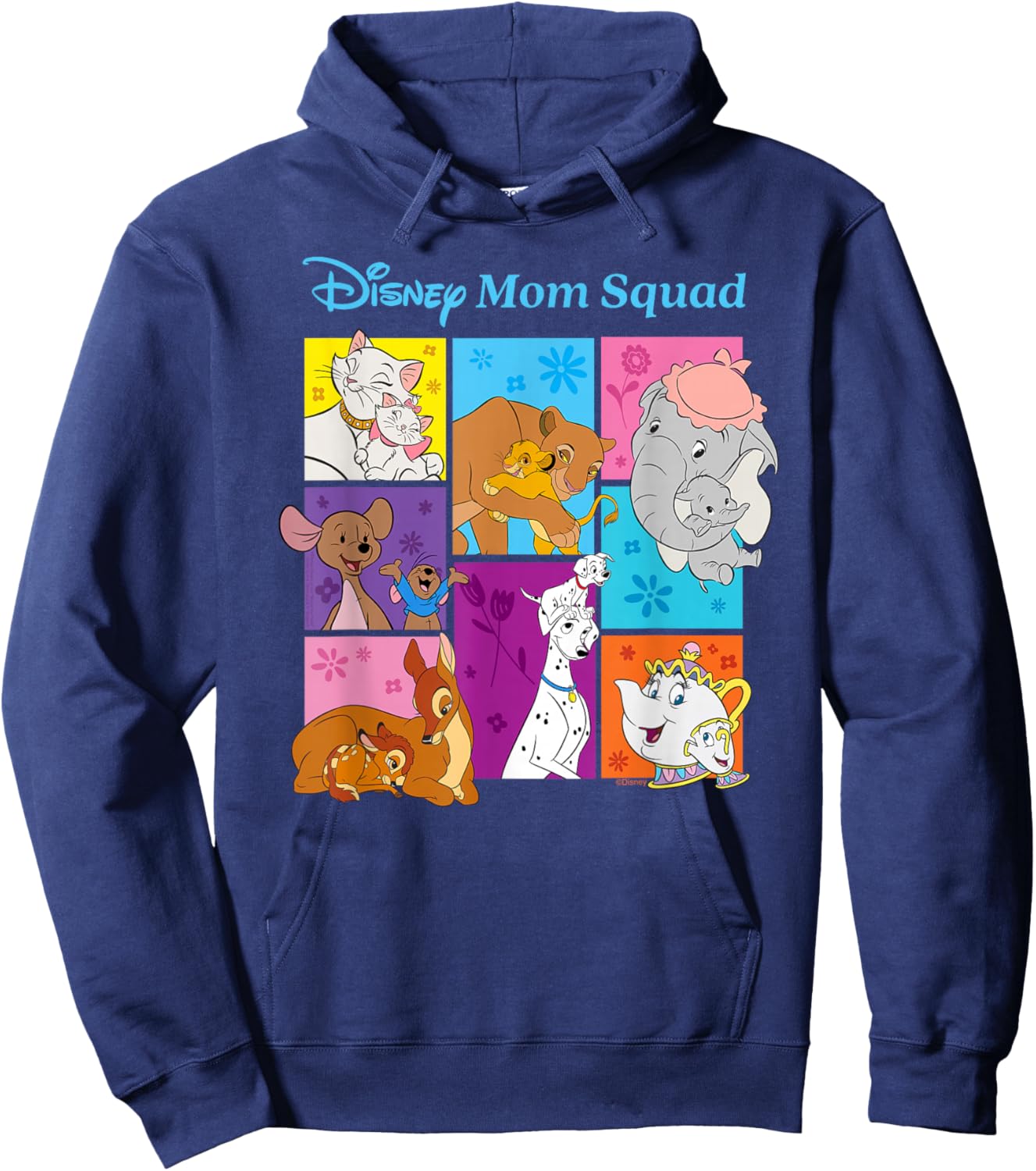 Disney Mom Squad Famous Moms & Kids Mother's Day Family Trip Hoodie - Hoodie | Navy