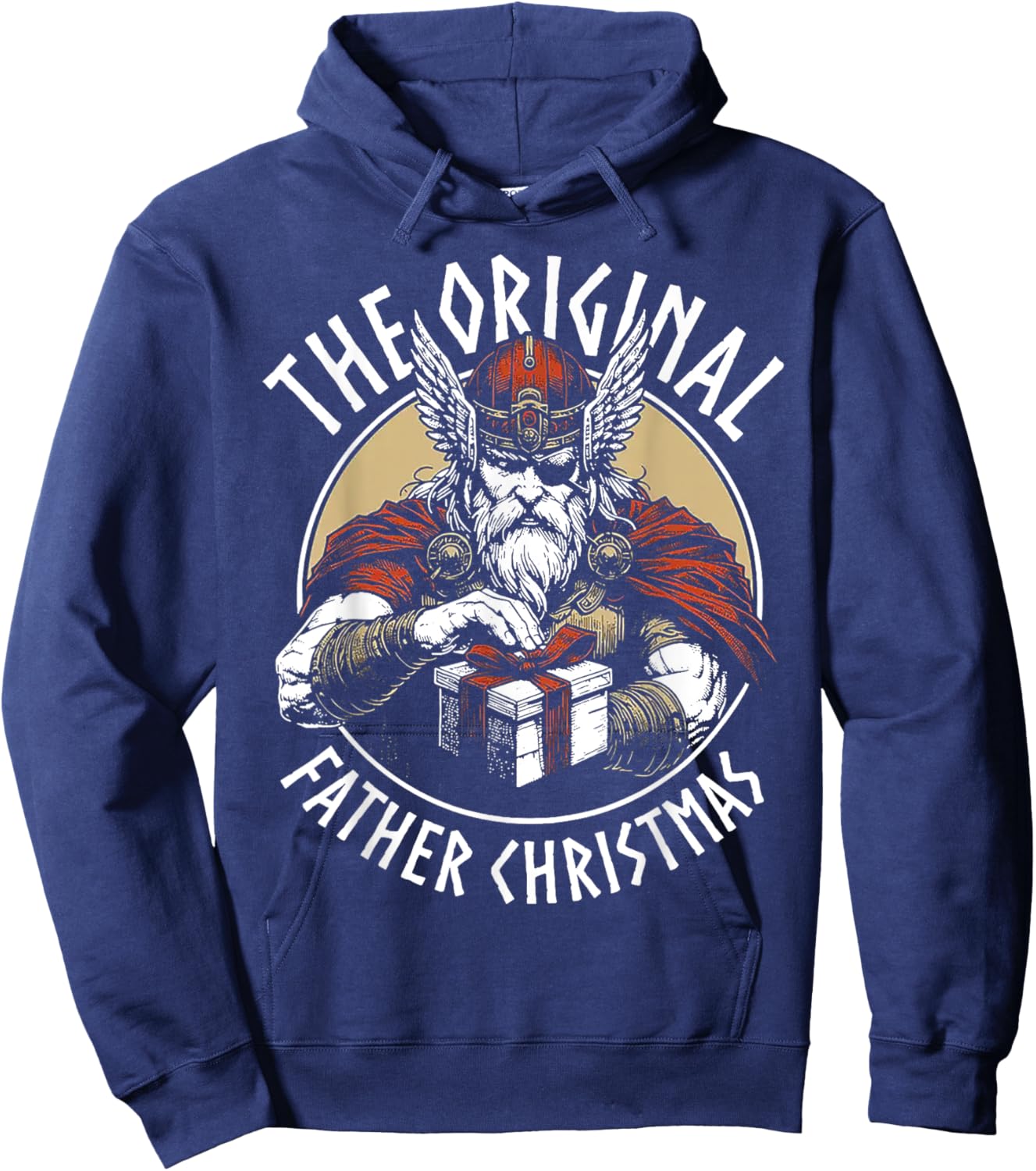 Odin The Original Father Christmas Hoodie - Hoodie | Navy