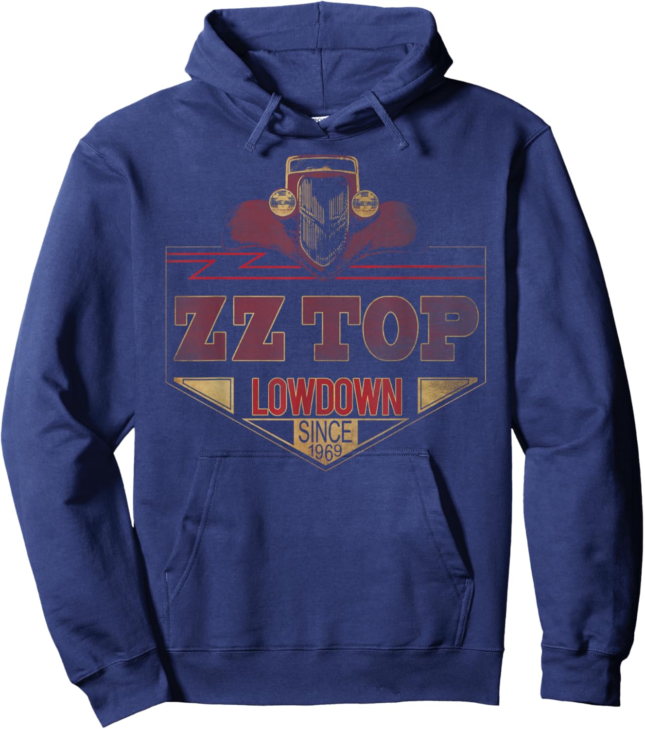 ZZ Top Lowdown Hoodie - Hoodie | Navy