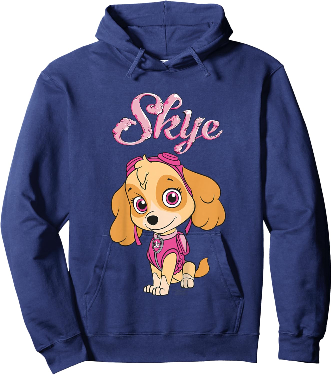 Paw Patrol Skye Action Pose Rescue Pup Cartoon Classic Cute Hoodie - Hoodie | Navy