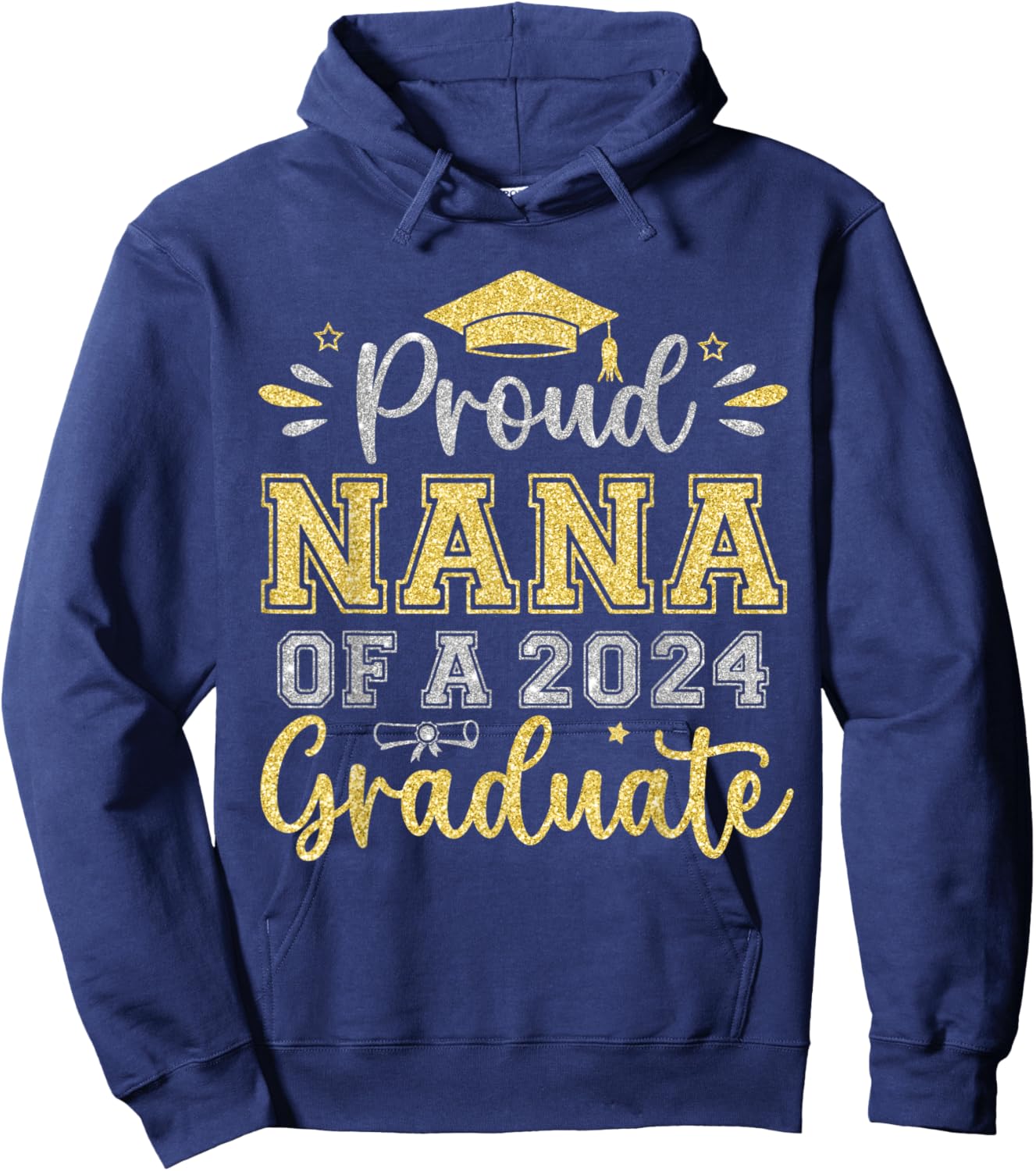 Proud Nana of a 2024 Graduate Senior Graduation Women Hoodie - Hoodie | Navy