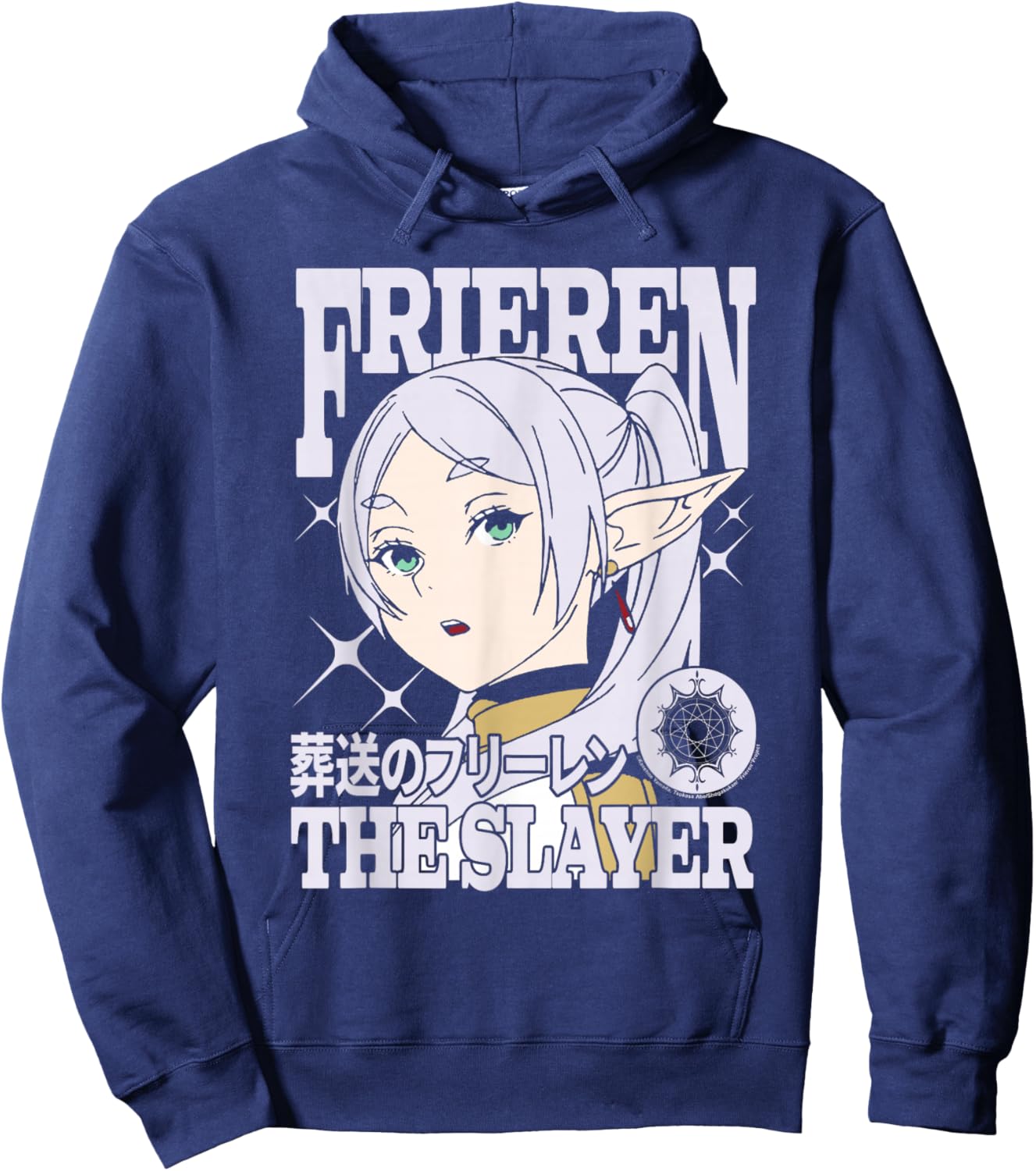 Frieren: Beyond Journey's End The Slayer Portrait Anime Hoodie - Hoodie | Navy