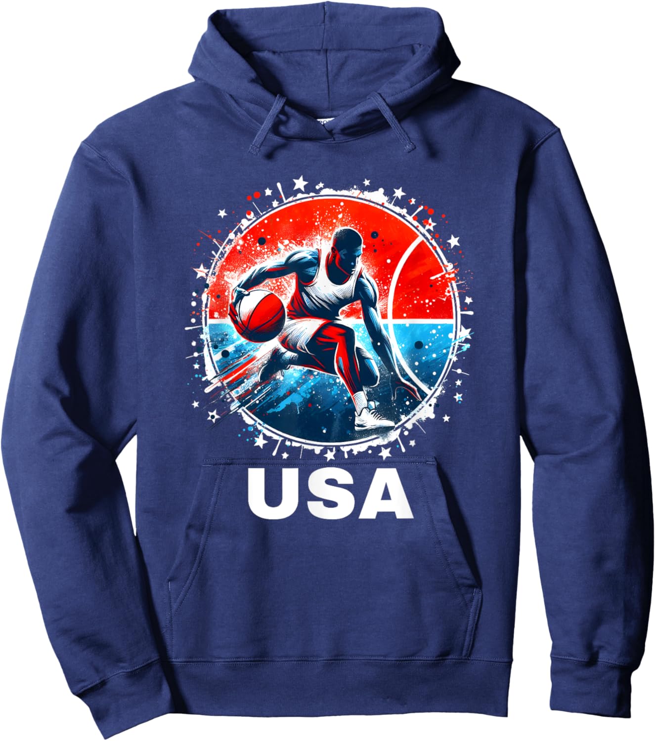 Basketball USA Team Men Women Kids Basketball Apparel USA Hoodie - Hoodie | Navy