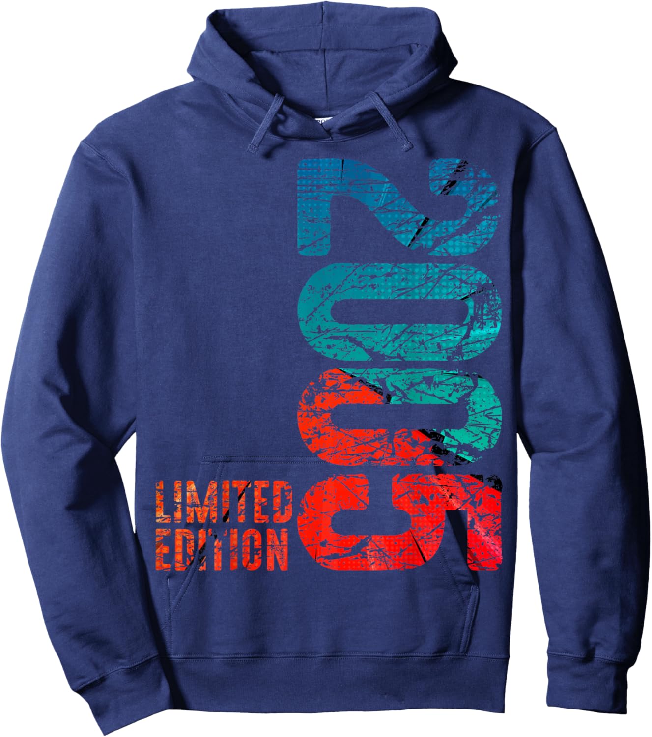 21st Birthday Man Woman 21 Years 2005 Decorative Gift Funny Hoodie - Hoodie | Navy