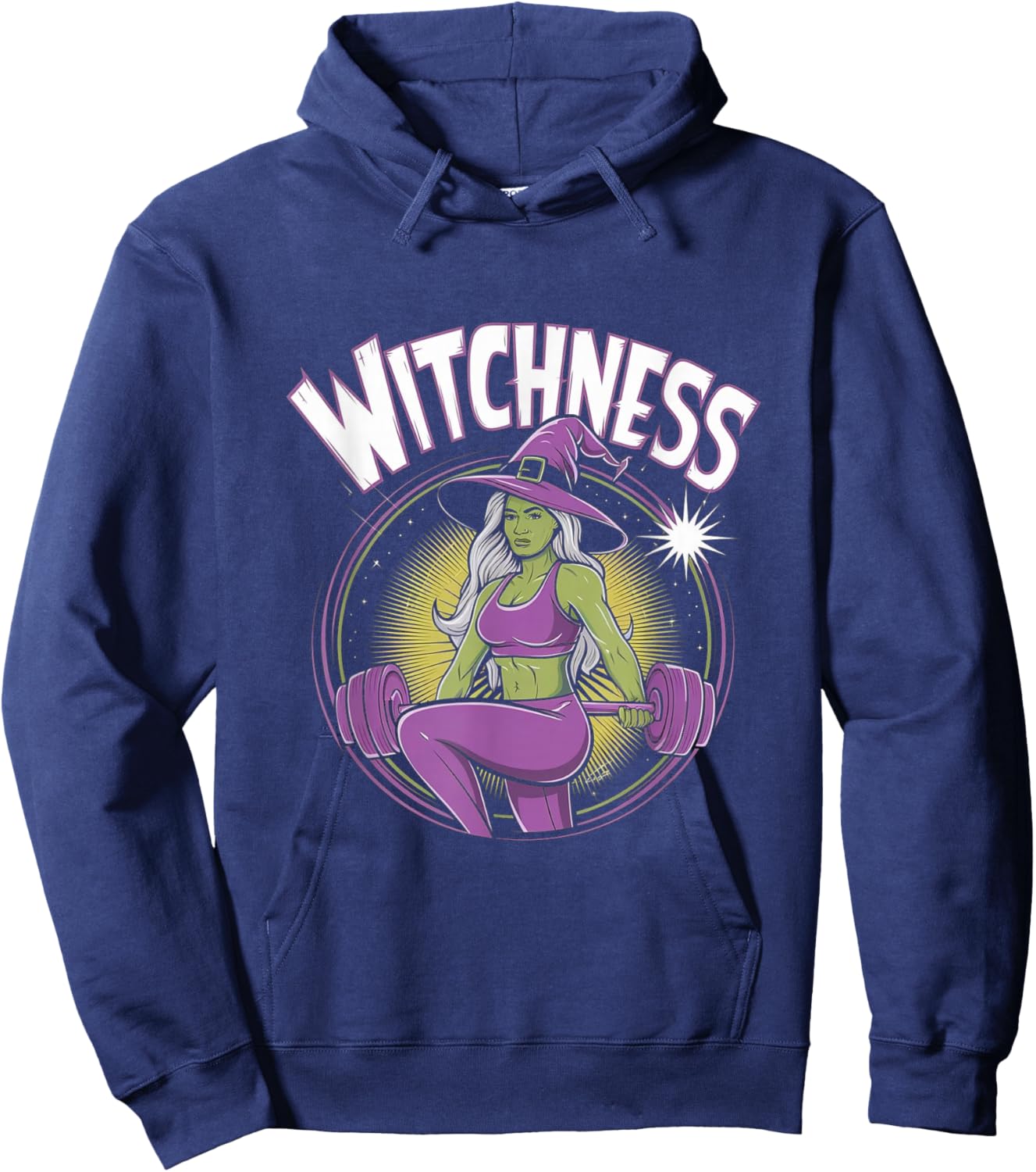 Witchness - Funny Fitness Halloween Pun Costume Gym Hoodie - Hoodie | Navy