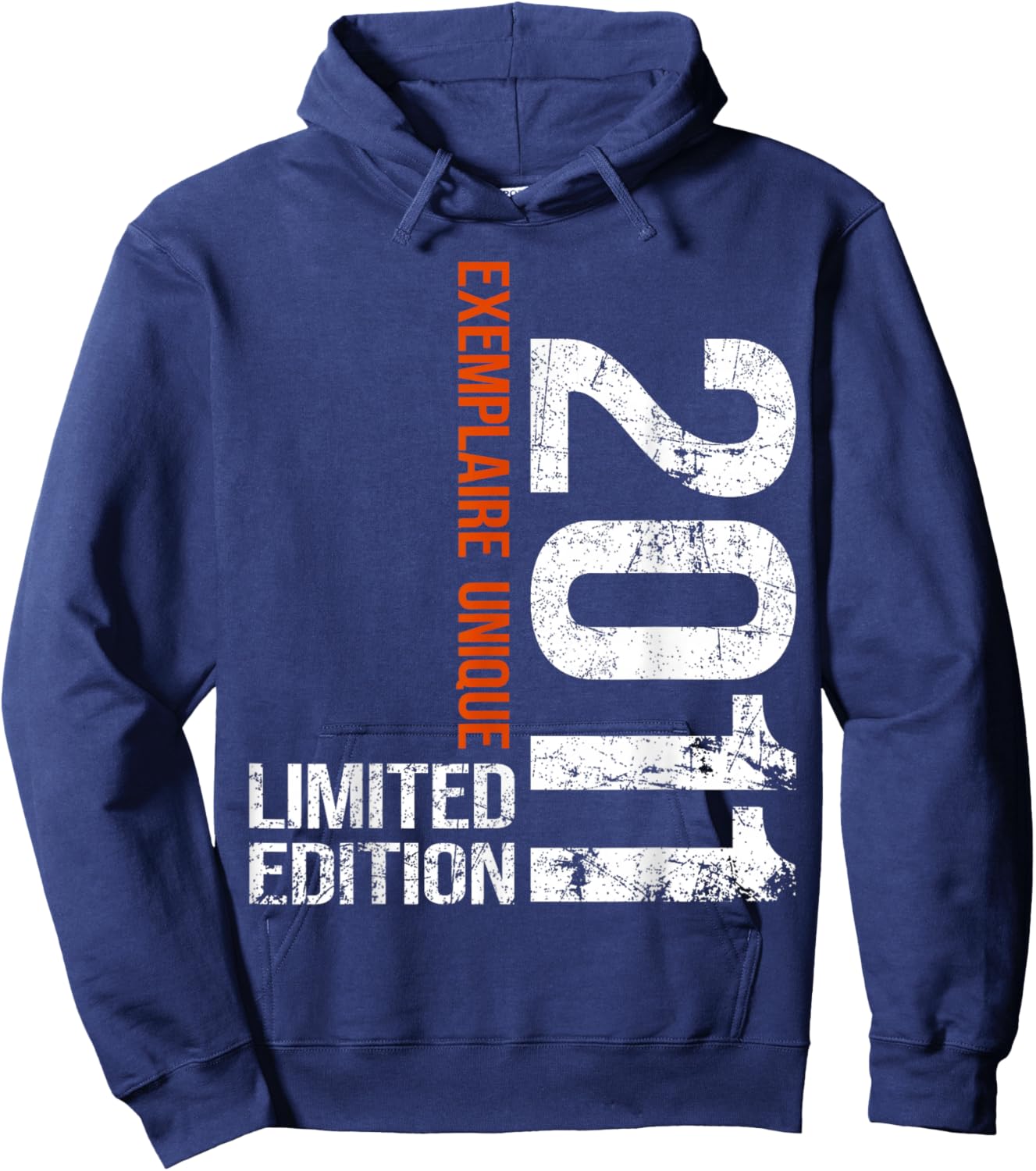 15th Anniversary 2011 Vintage 15 Years Boy and Girl 2011 Hoodie - Hoodie | Navy